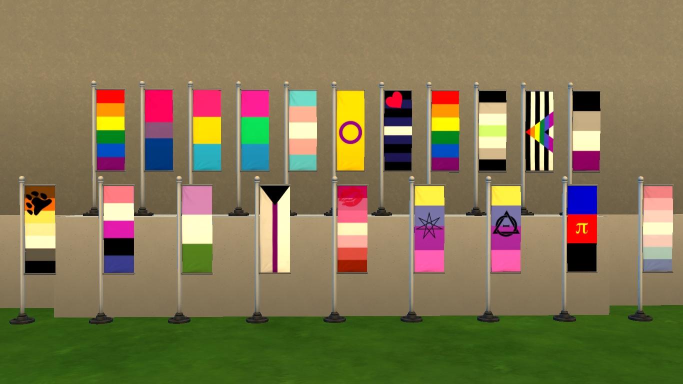 Mod The Sims - 'True Colours' Pride Flags
