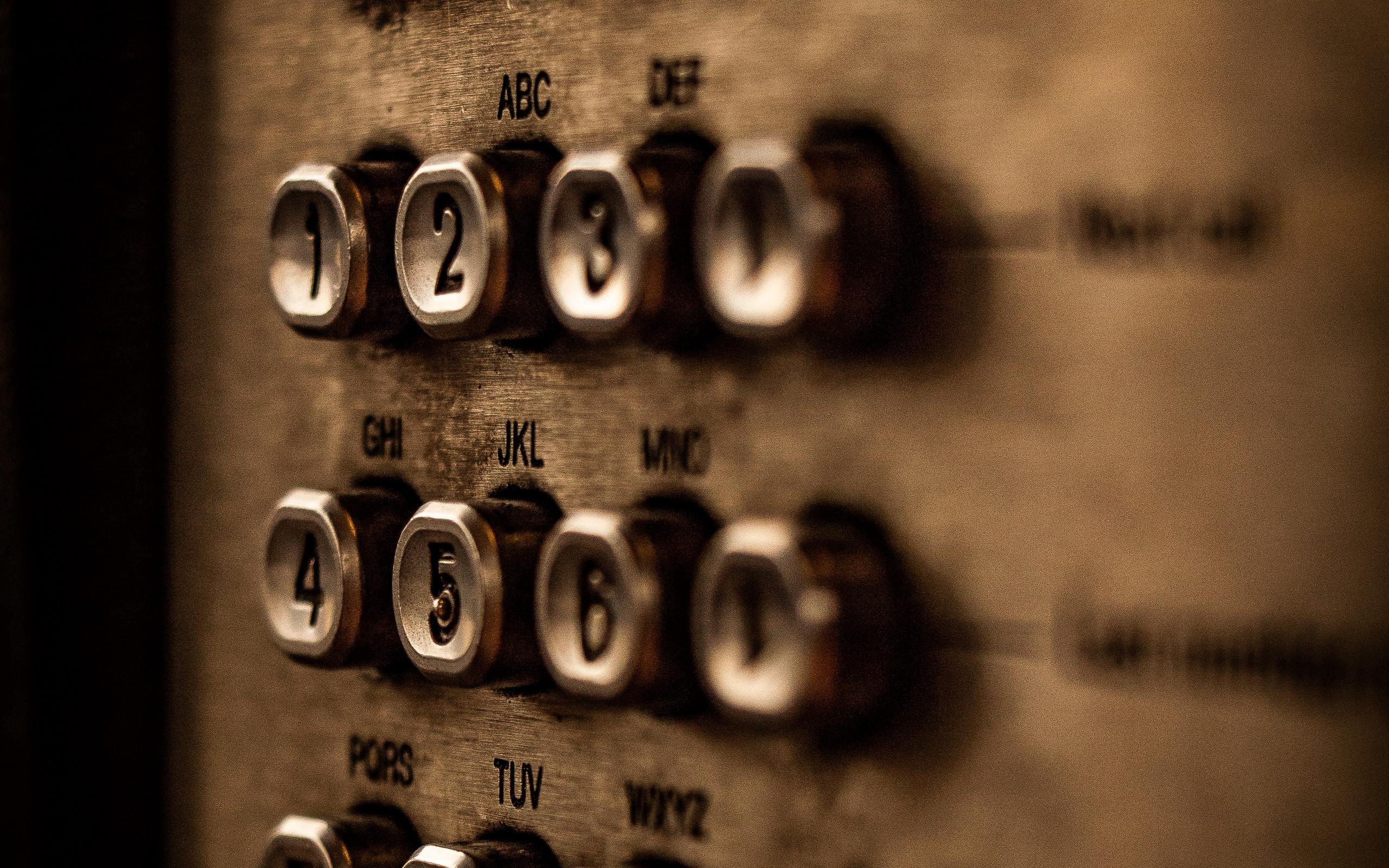 Download wallpaper 2560x1600 buttons, keyboard, metal, numbers