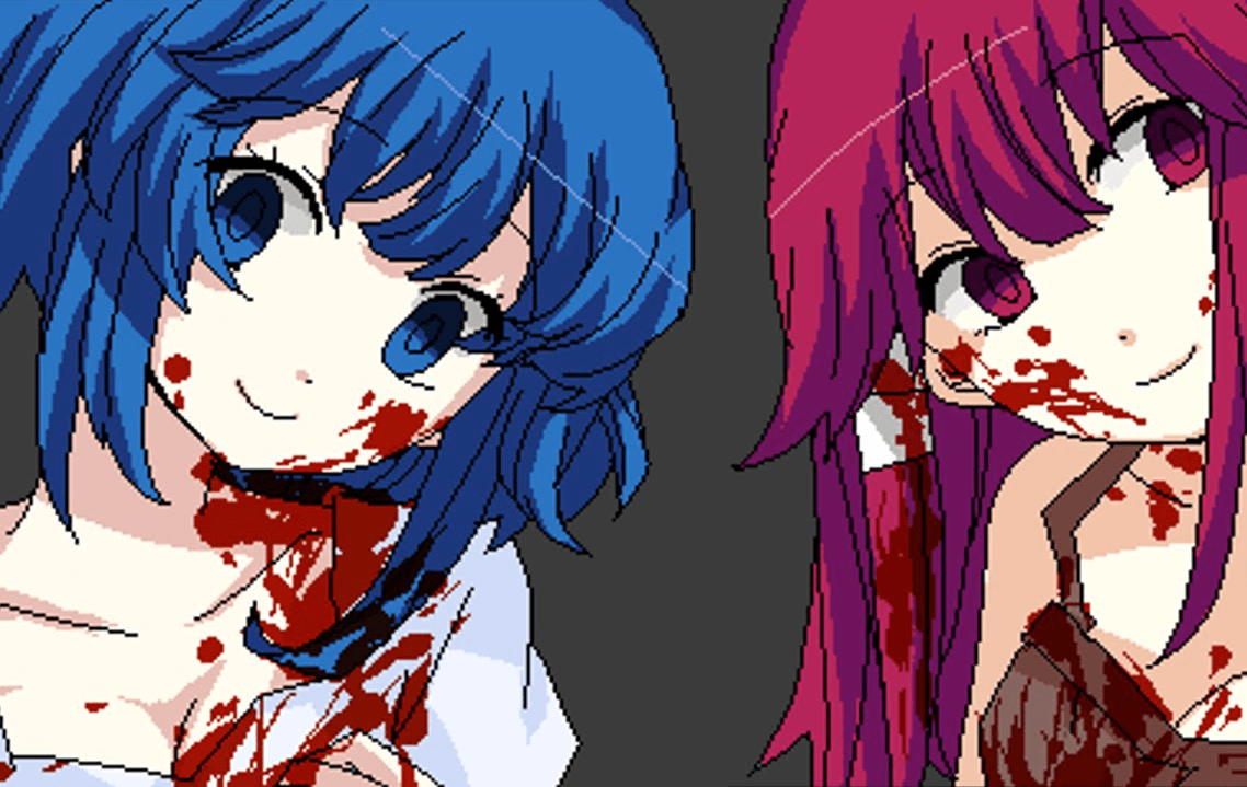Yanderella rpgmaker horror visual novel. Is it bad that I actually