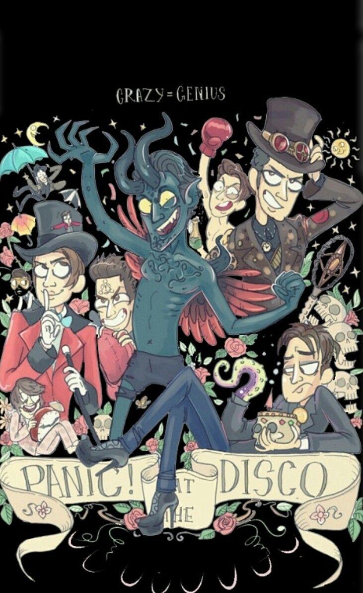 Does anyone know who's the artist who made this?. Panic! at the disco, Band wallpaper, Emo music