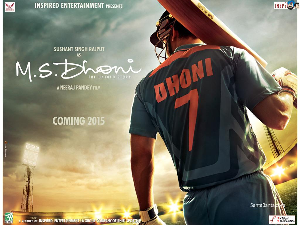 M S Dhoni The Untold Story Movie Wallpaper