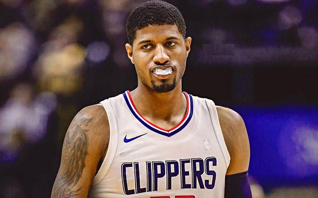 Download Paul George Clippers Neon Light Wallpaper