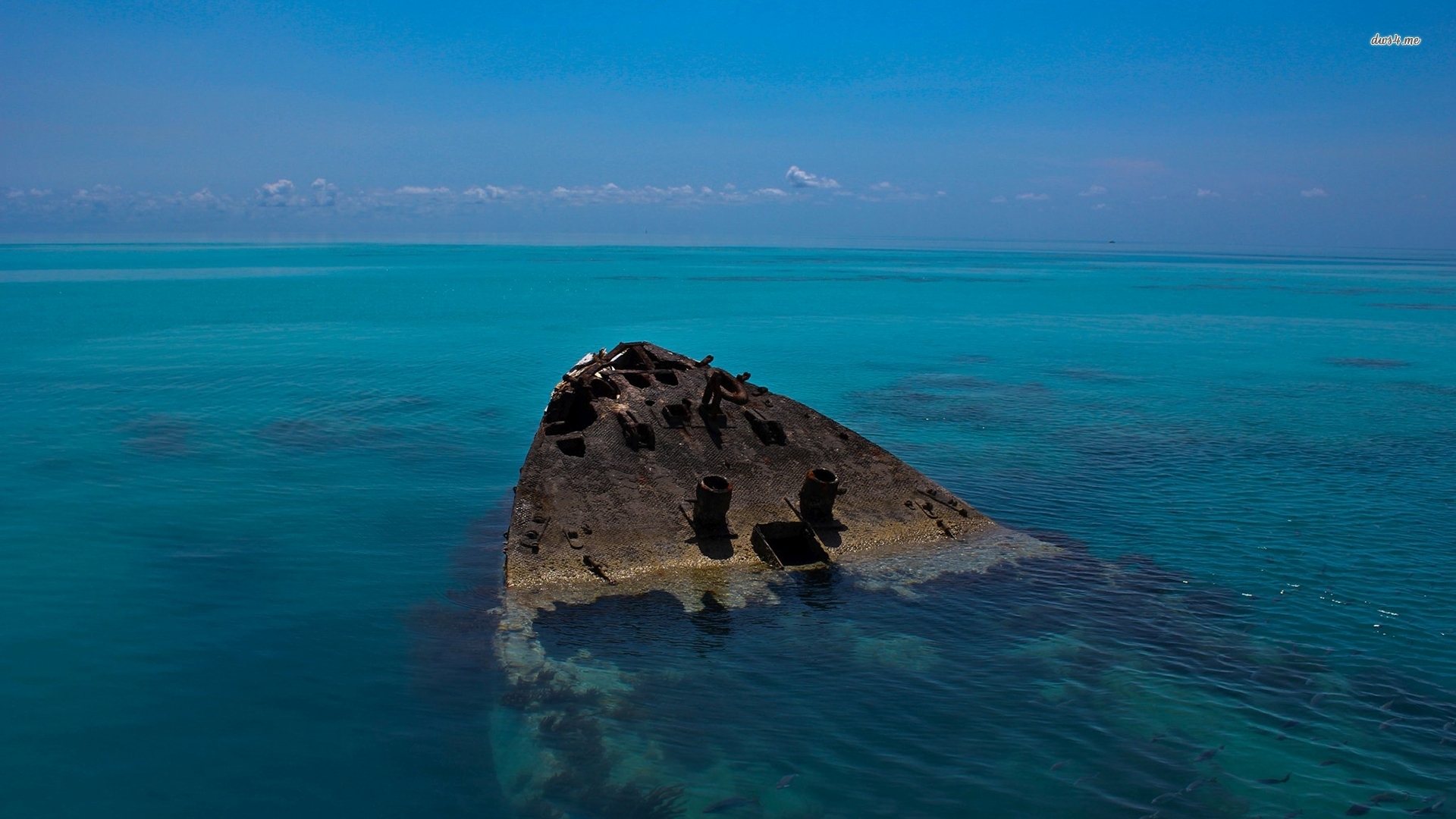 Sunken shipwreck wallpaper wallpaper