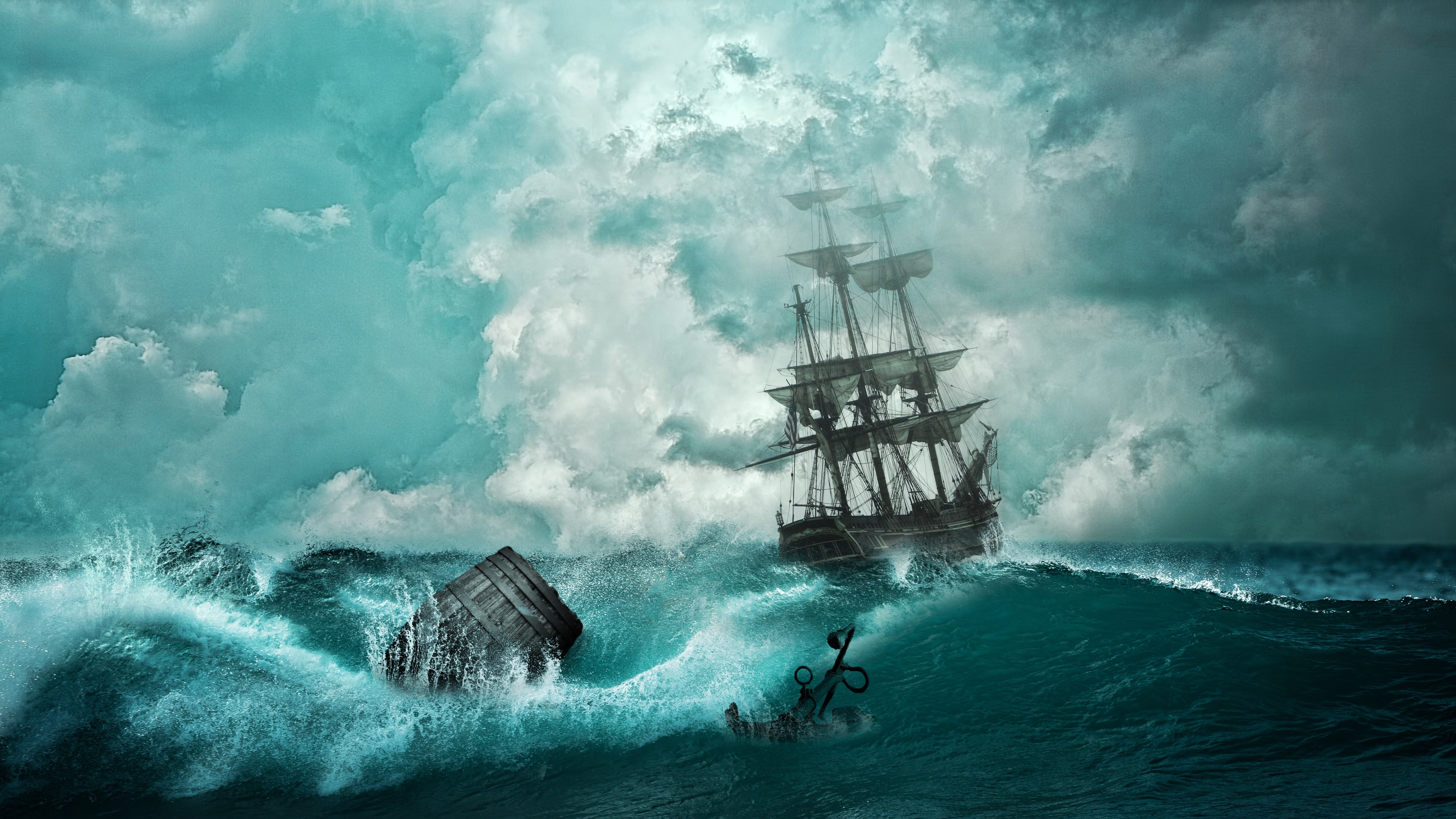 Ship Shipwreck Adventure Wallpaper and Free