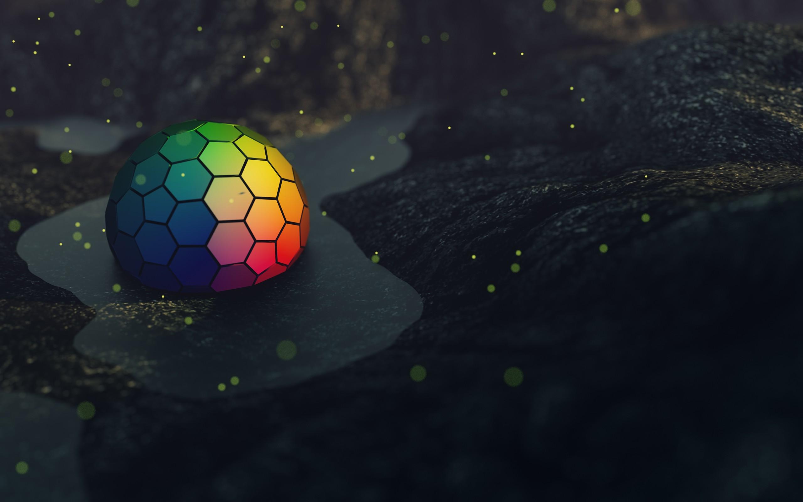 #sphere, D, d object, #colorful, #hexagon, #abstract