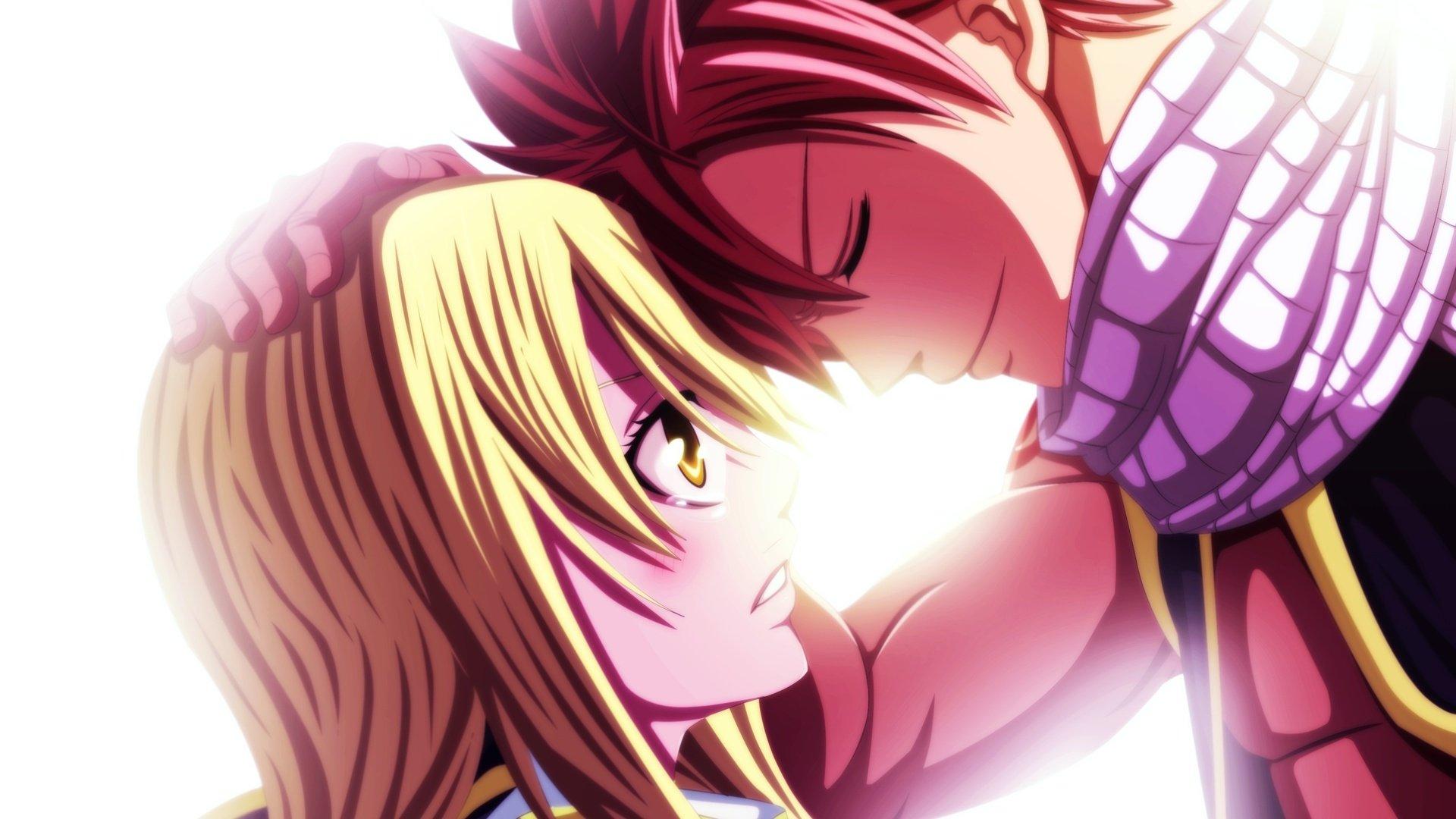 Anime series fairy tail blonde girl male guy lucy wallpaper