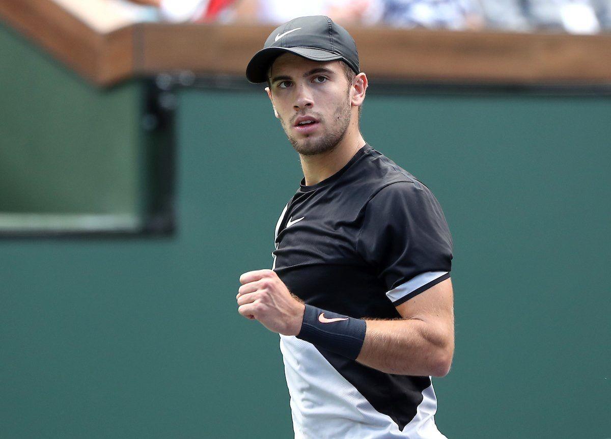 IW 2018 Borna Coric. Sporting. Mens tops, Tennis, Tennis Players