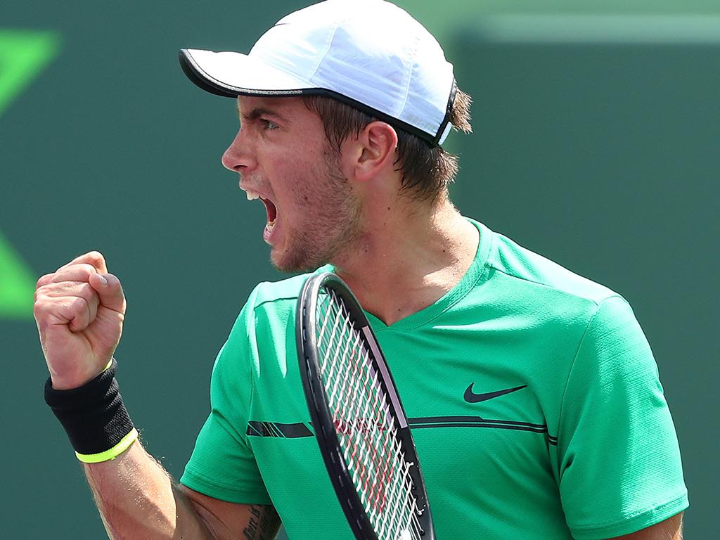 Borna Coric won a tough match against Marcel Granollers. Photo