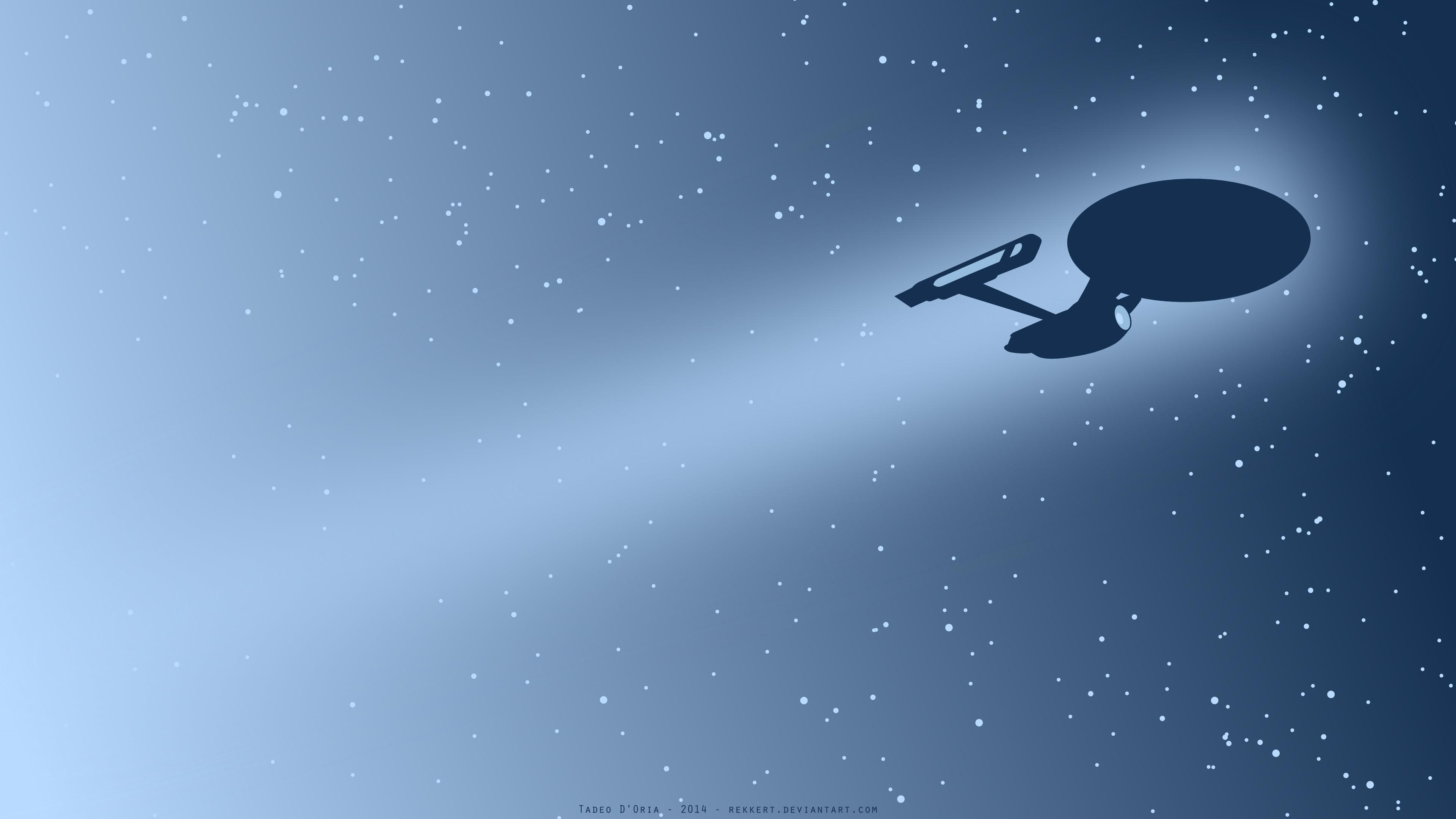 USS Enterprise illustration, Star Trek, USS Enterprise spaceship