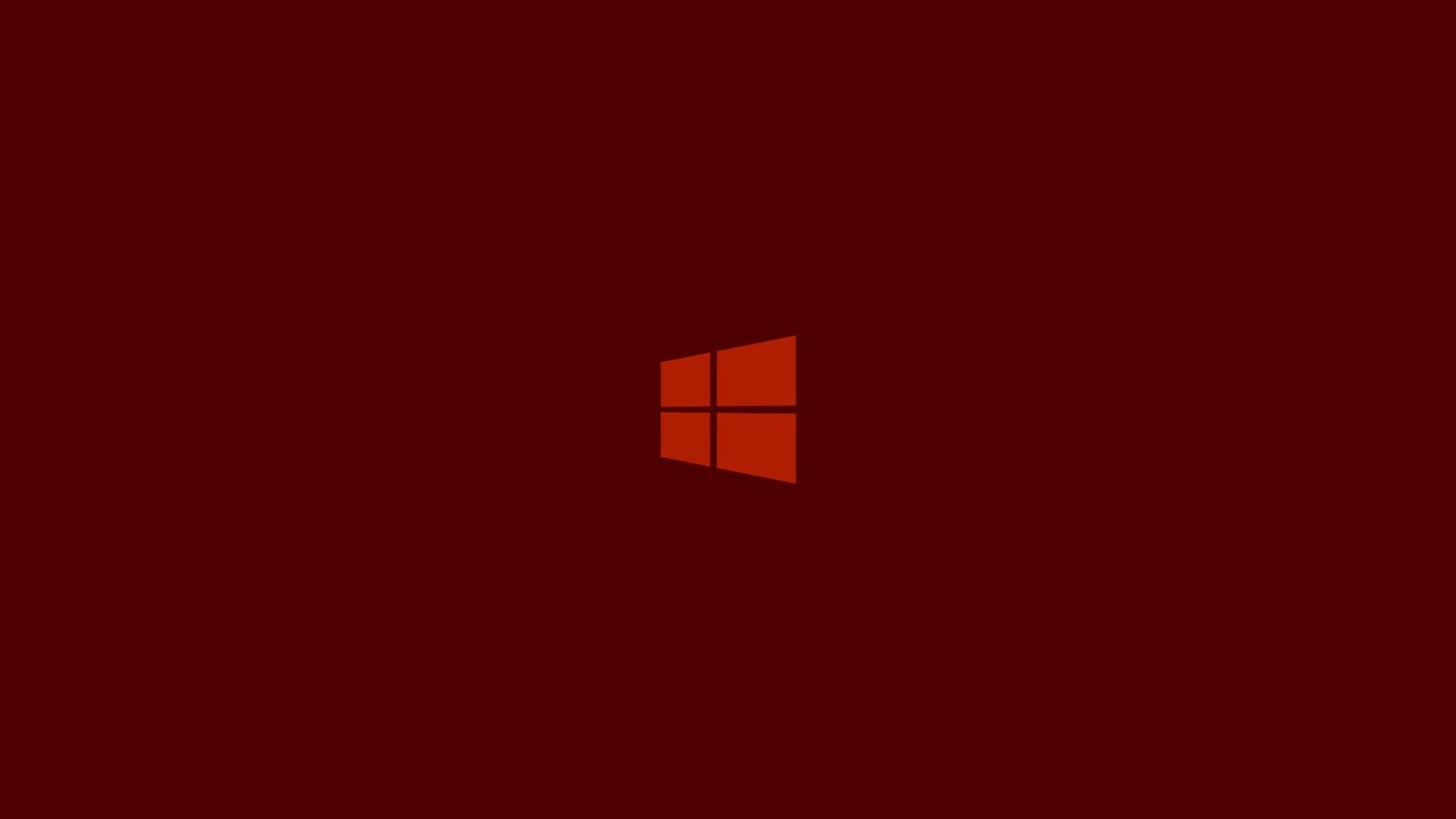 Red Windows 10 Wallpaper HD