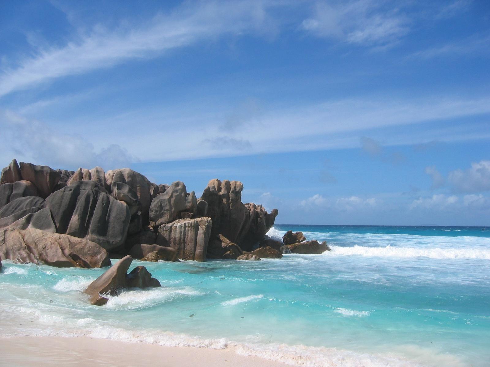 Beach View La Digue Seychelles Wallpaperx1200