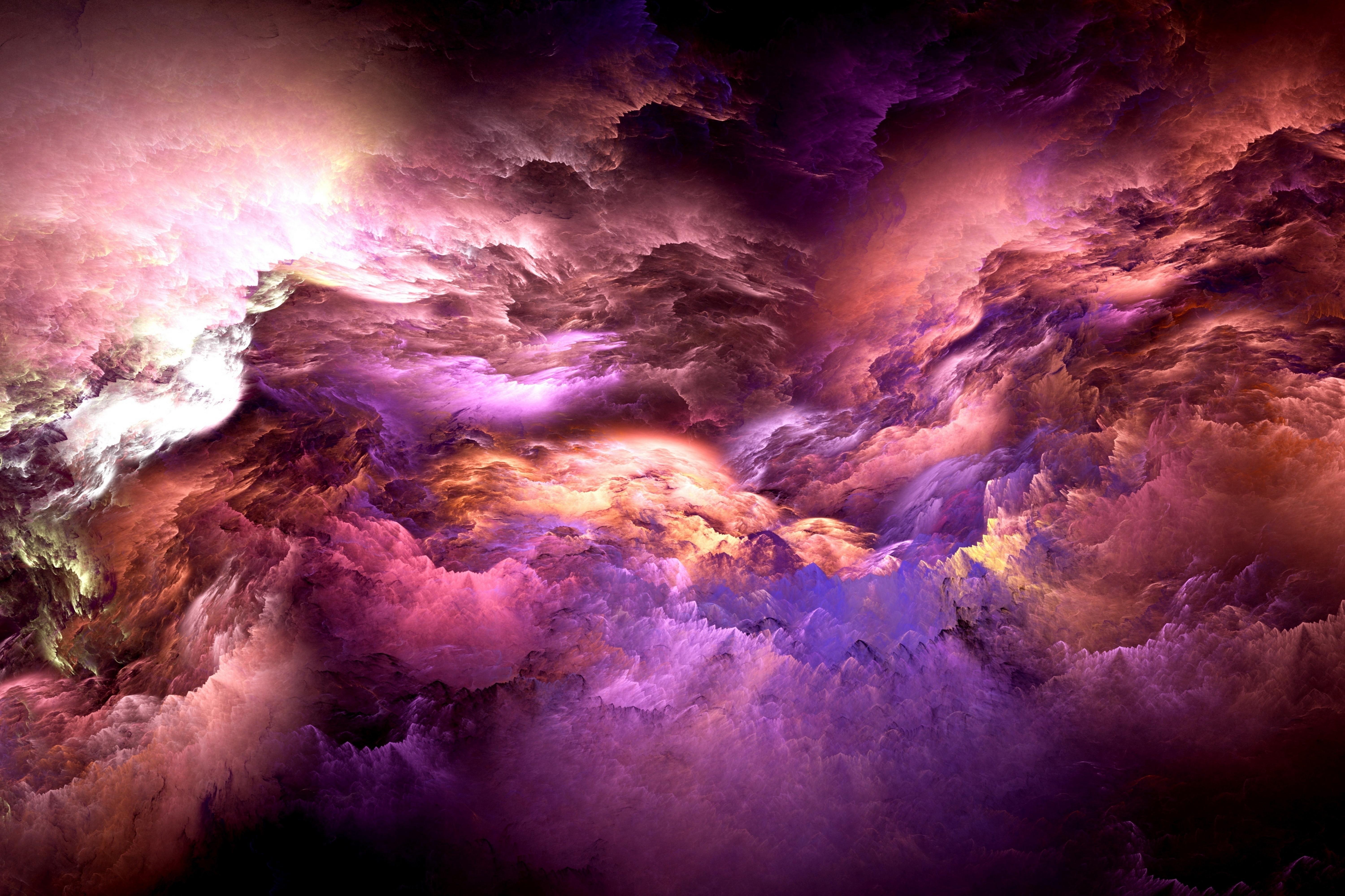 Wallpaper Clouds, Colorful, Graphics, 4K, 5K, Abstract