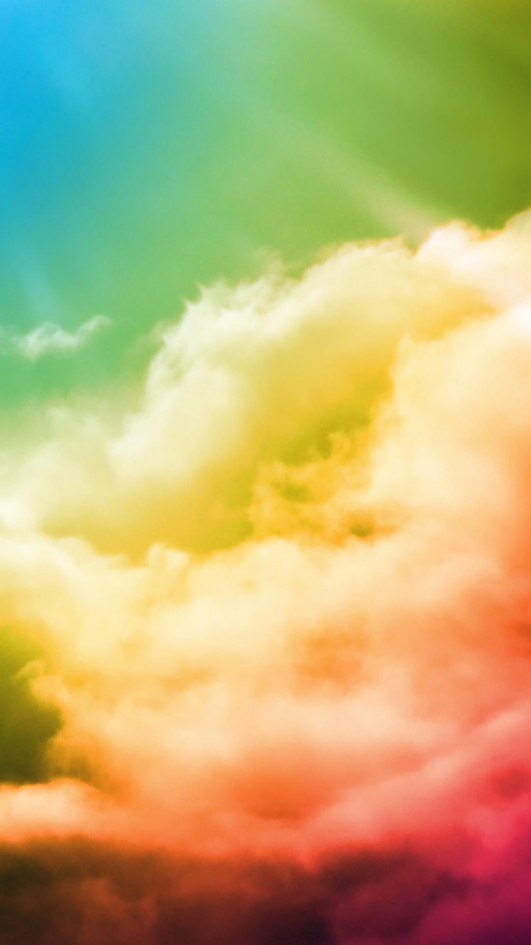 Free HD Colorful Clouds Phone Wallpaper.7322
