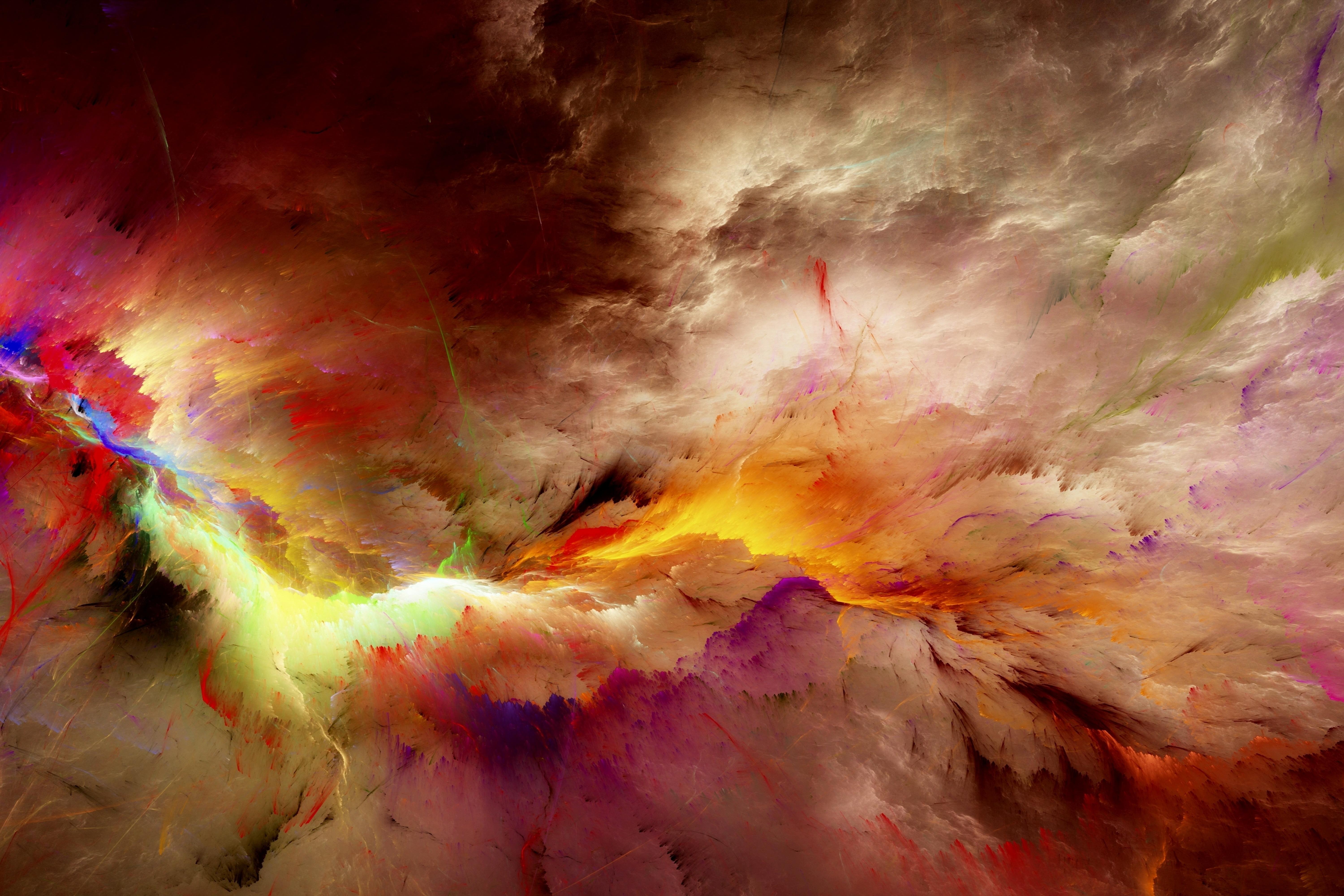 Colorful Cloud Abstract 5k Retina Ultra HD Wallpaper. Background