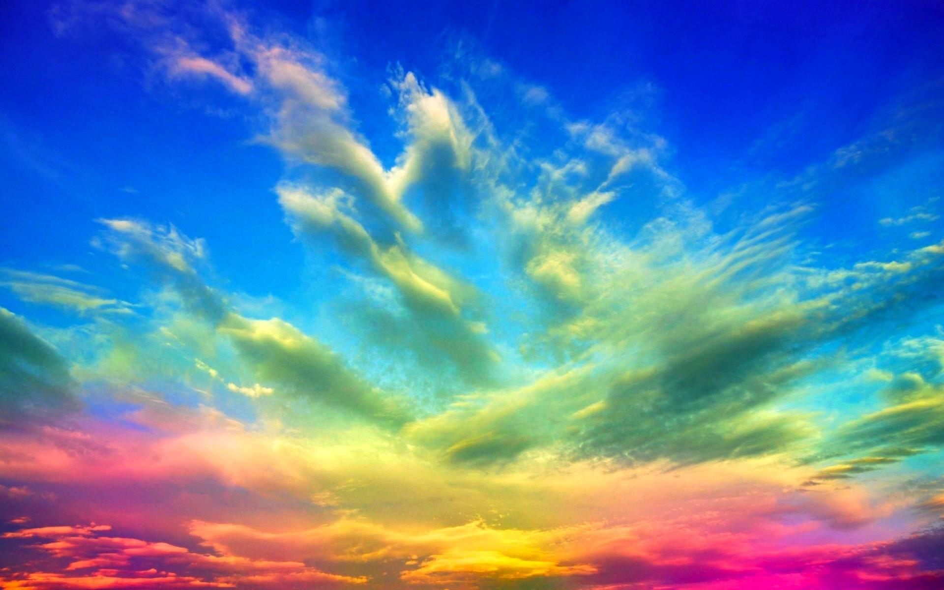 Colors of clouds wallpaper. PC