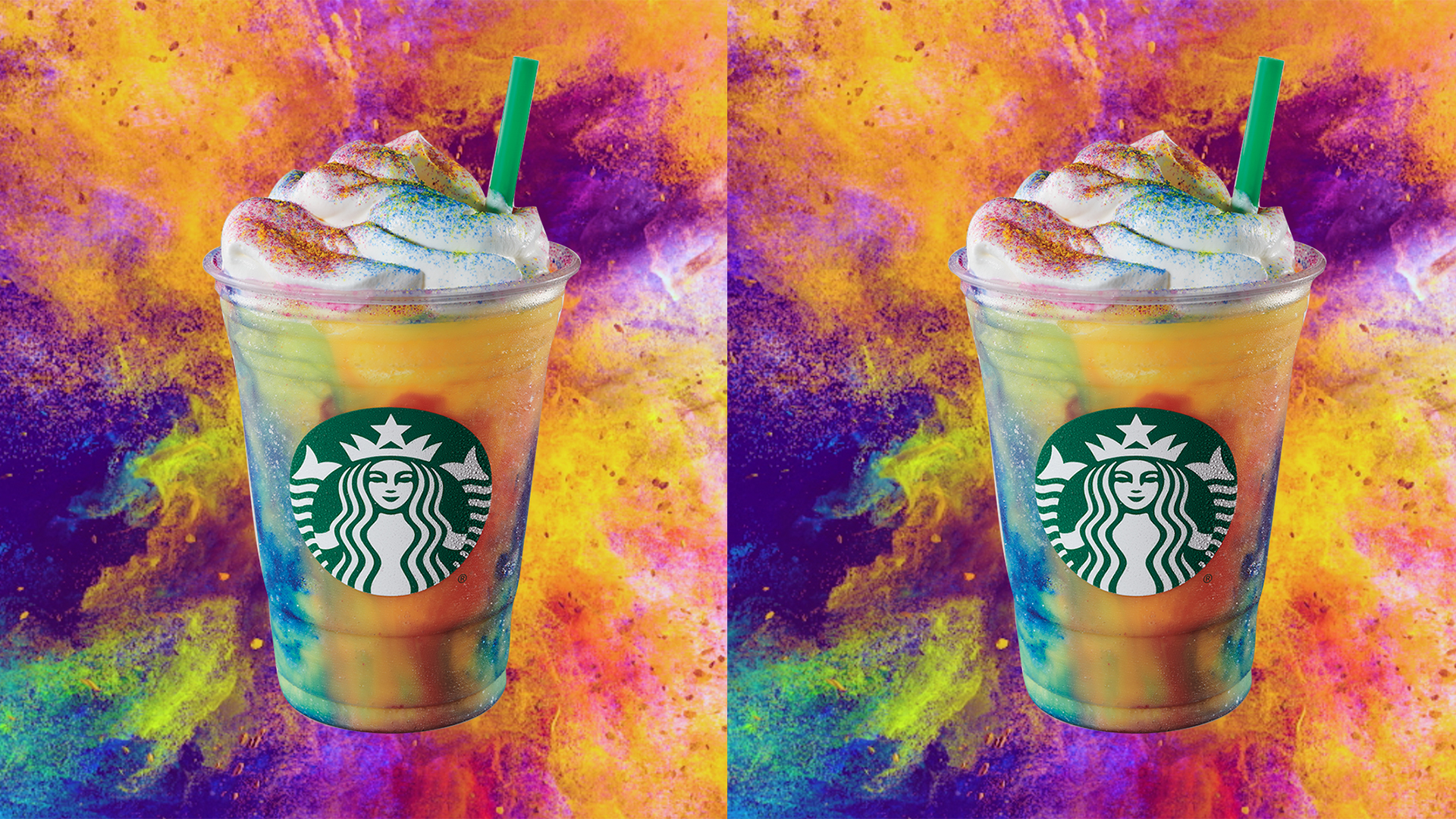 Starbucks Unveils New Tie Dye Frappuccino