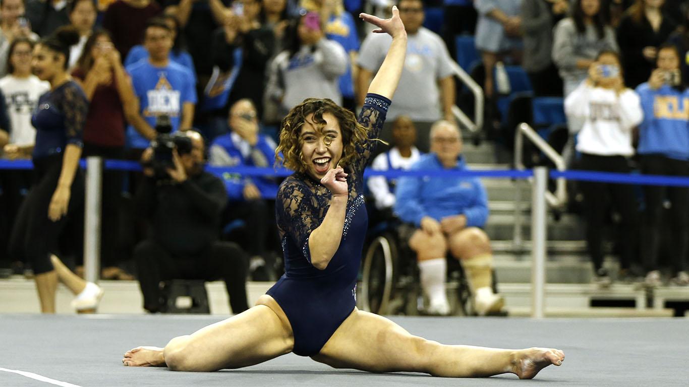 UCLA Gymnast Katelyn Ohashi Closes Out Her College Career With Jaw.