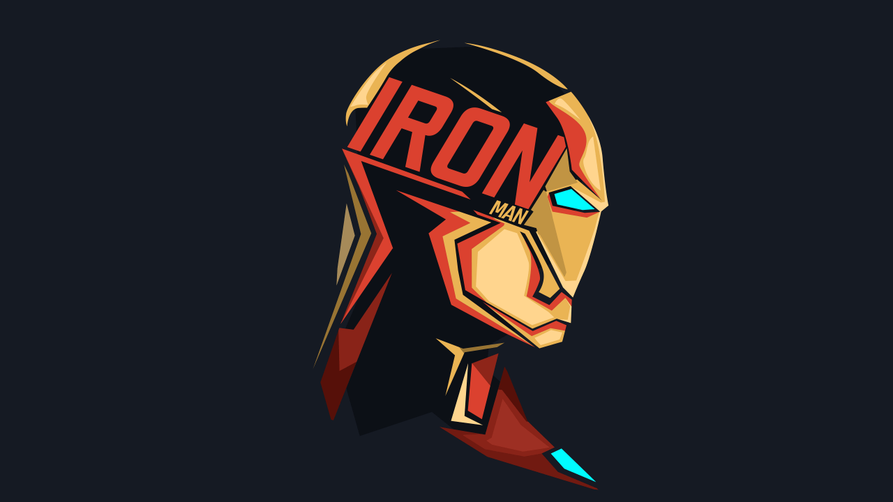 Wallpaper Iron Man, Minimal art, 4K, 8K, Creative Graphics
