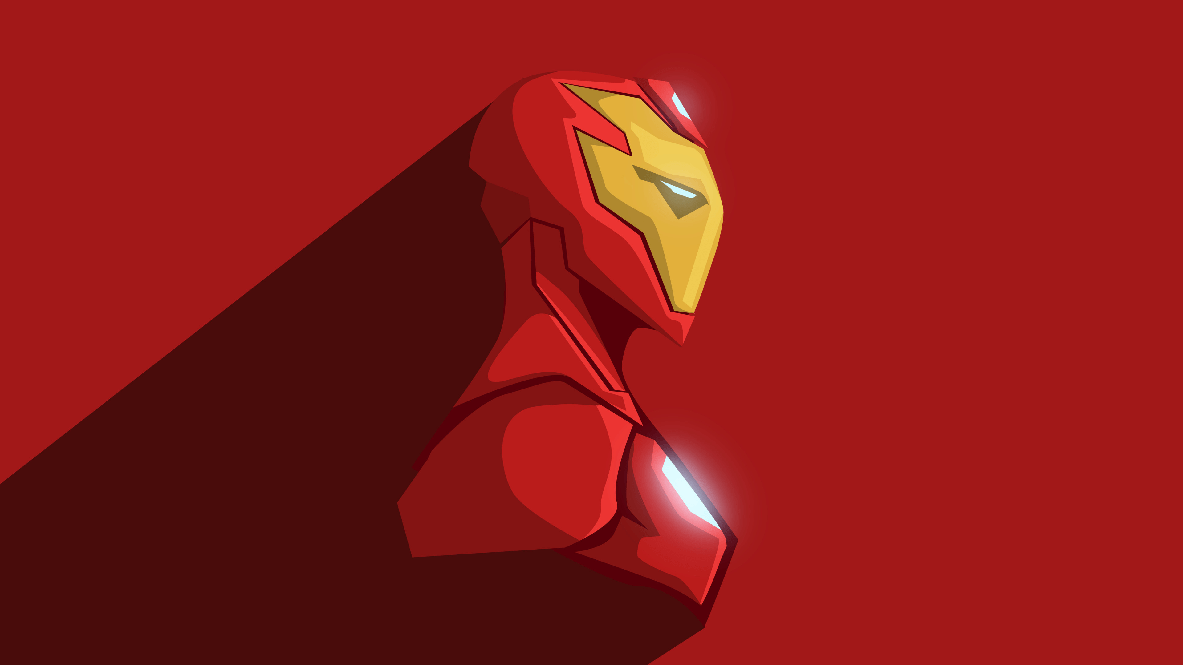 Wallpaper Iron Man, Minimal, 4K, Creative Graphics