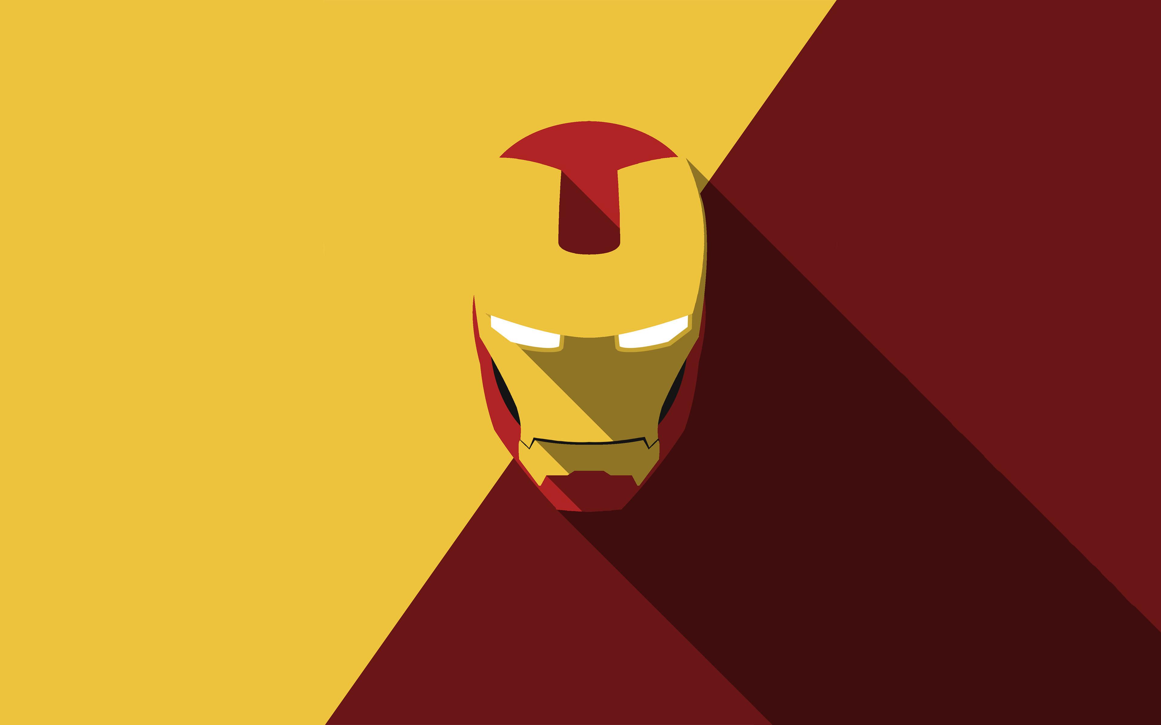 Download wallpaper 4k, IronMan, material design, DC Comics, Iron