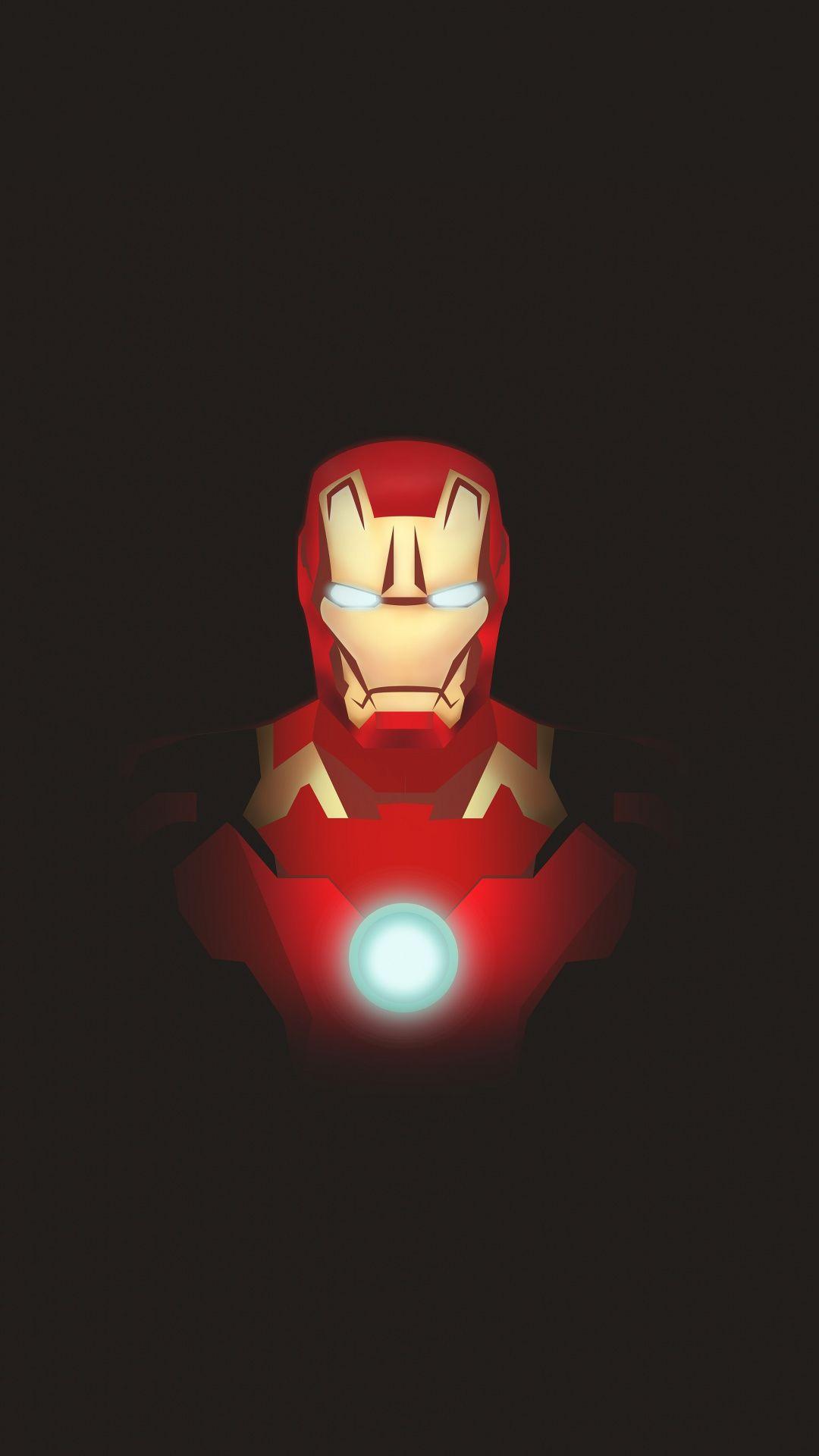Iron Man, Minimal, Superhero, Art, 1080x1920 Wallpaper. Superhero