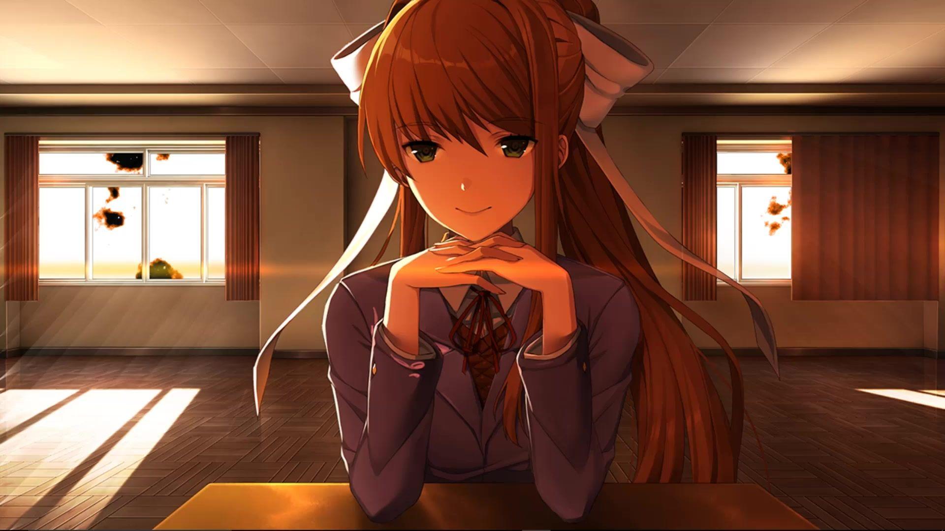 Pink Haired Tsundere (DDLC) 15 Monika