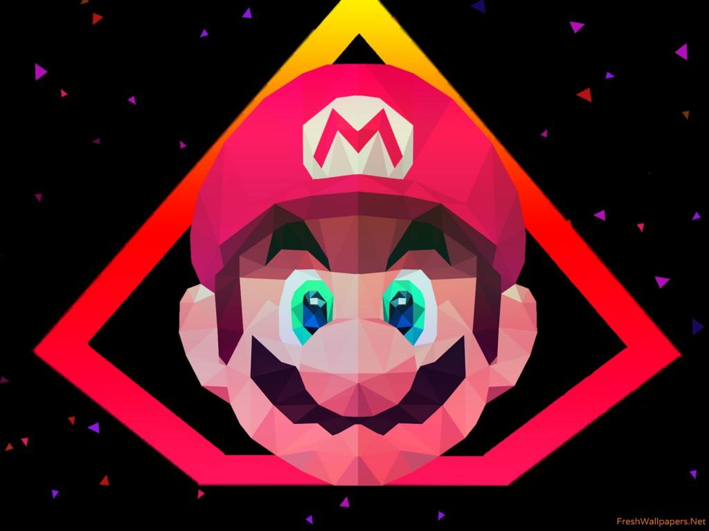 Super Mario Low Poly Artwork wallpaper