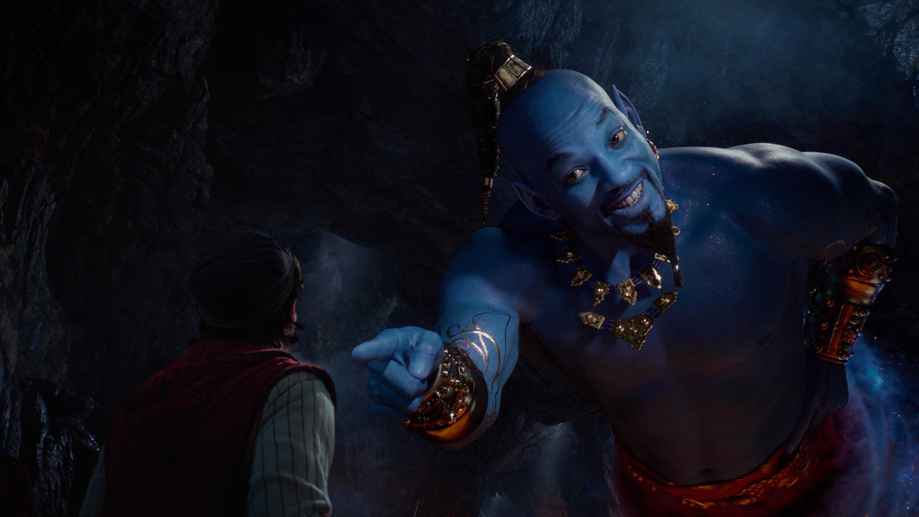 Will Smith as Genie In Aladdin Movie 2019 4K Wallpaper