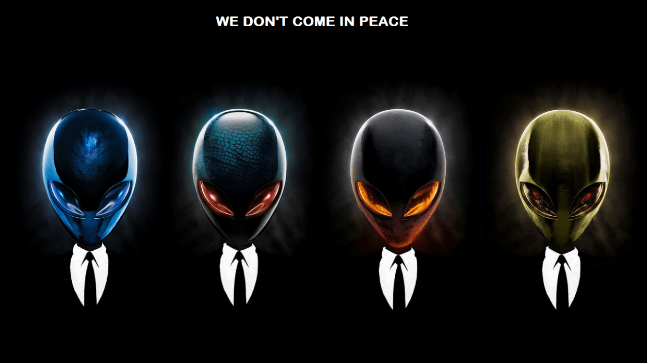 Free Area 51 We Don't Come In Peace HD Wallpaper iPhone 7 / iPhone 8