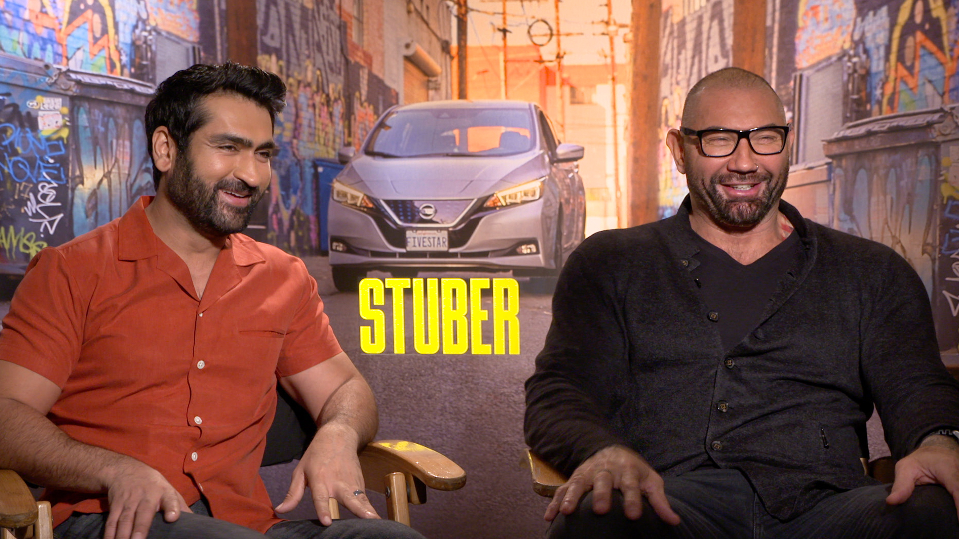 Stuber: Dave Bautista and Kumail Nanjiani on Their Buddy Cop Action