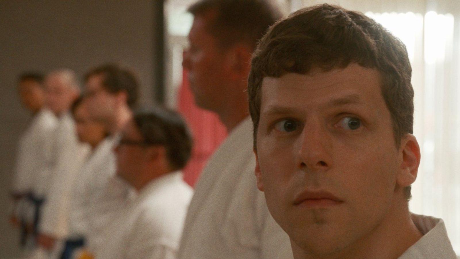 Jesse Eisenberg Learns The Art Of Self Defense In An Arch, Funny