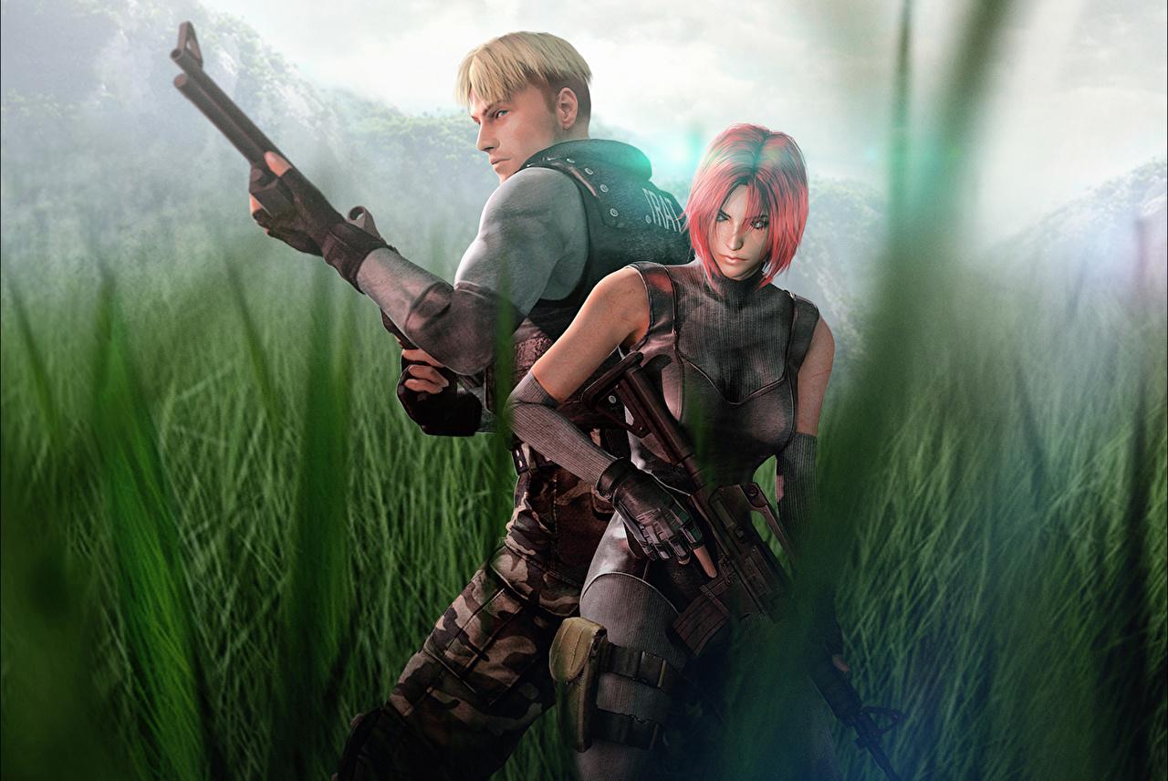 Wallpaper Dino Crisis Soldiers Men S.O.R.T. agent T.R.A.T. Soldier