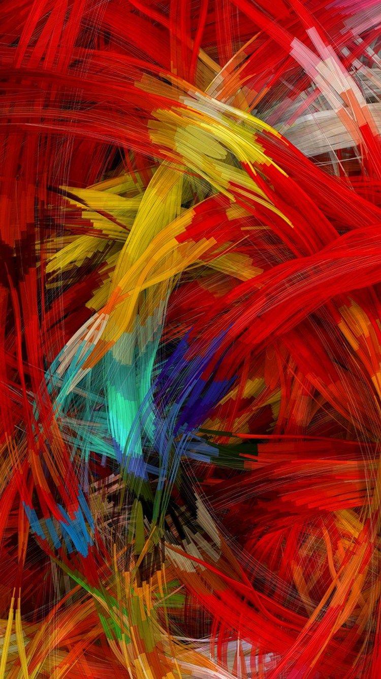 Colorful Brush Wallpaper For Android IPhone. Mobile Wallpaper