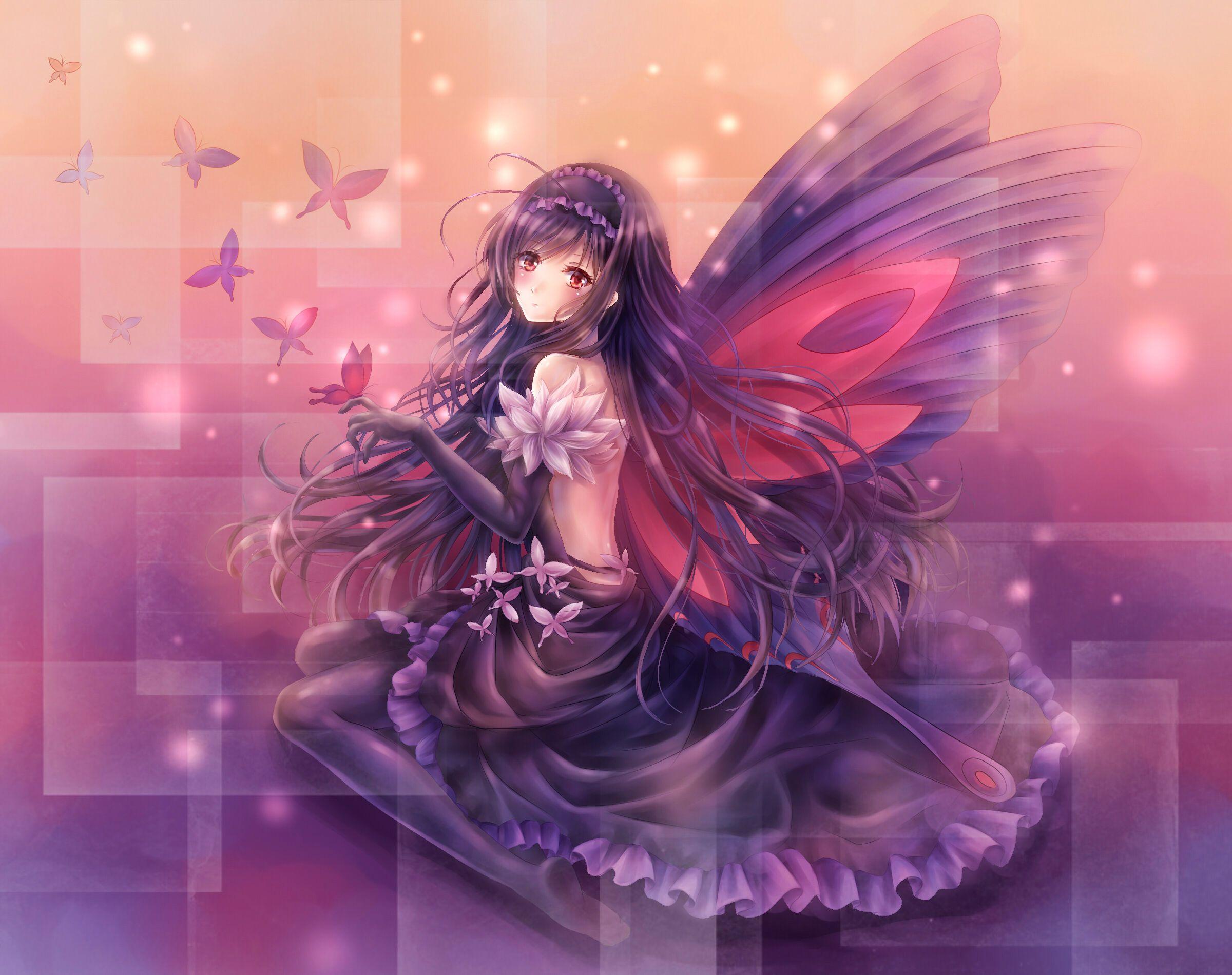 Butterfly Fairy Wallpaper. accel world art girl fairy angel