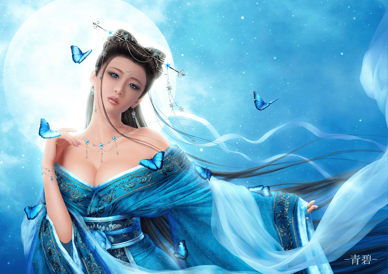 Butterfly Fantasy Girl Wallpaper and Background Imagex1130