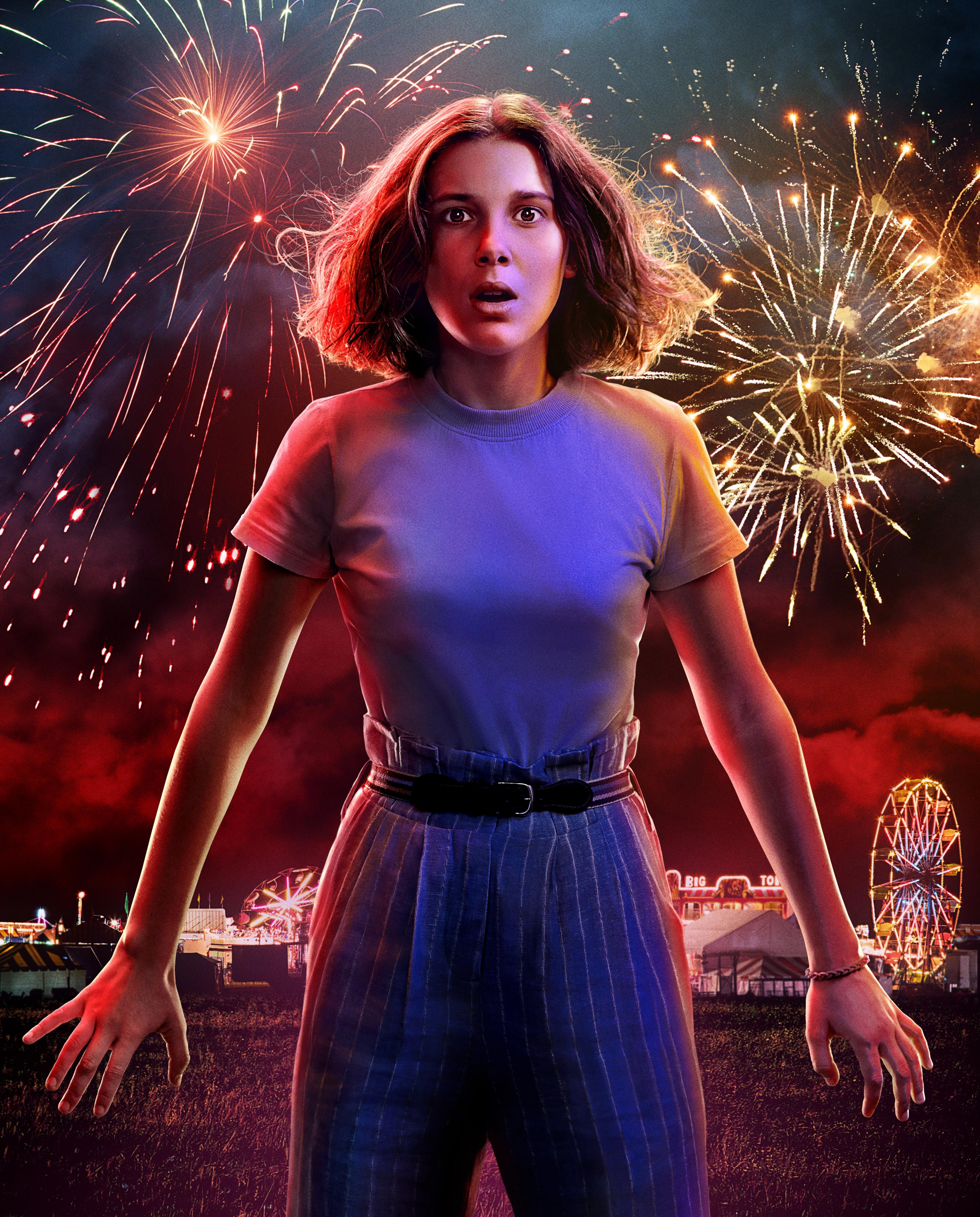 Millie Bobby Brown As Eleven Stranger Things 3 Poster iPhone XS MAX Wallpaper, HD TV Series 4K Wallpaper, Image, Photo and Background