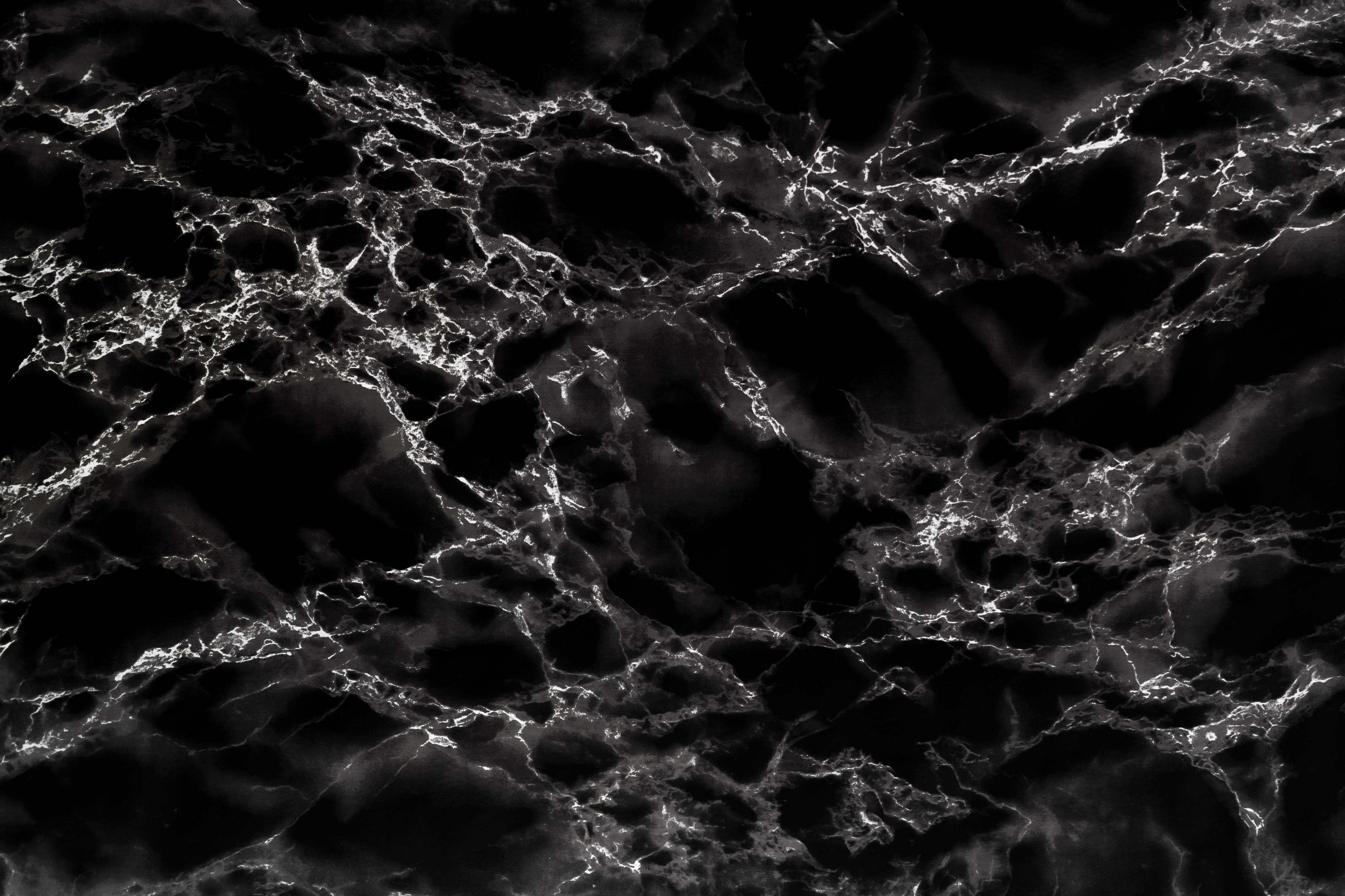 Black Marble Stone Background Texture Pattern Free