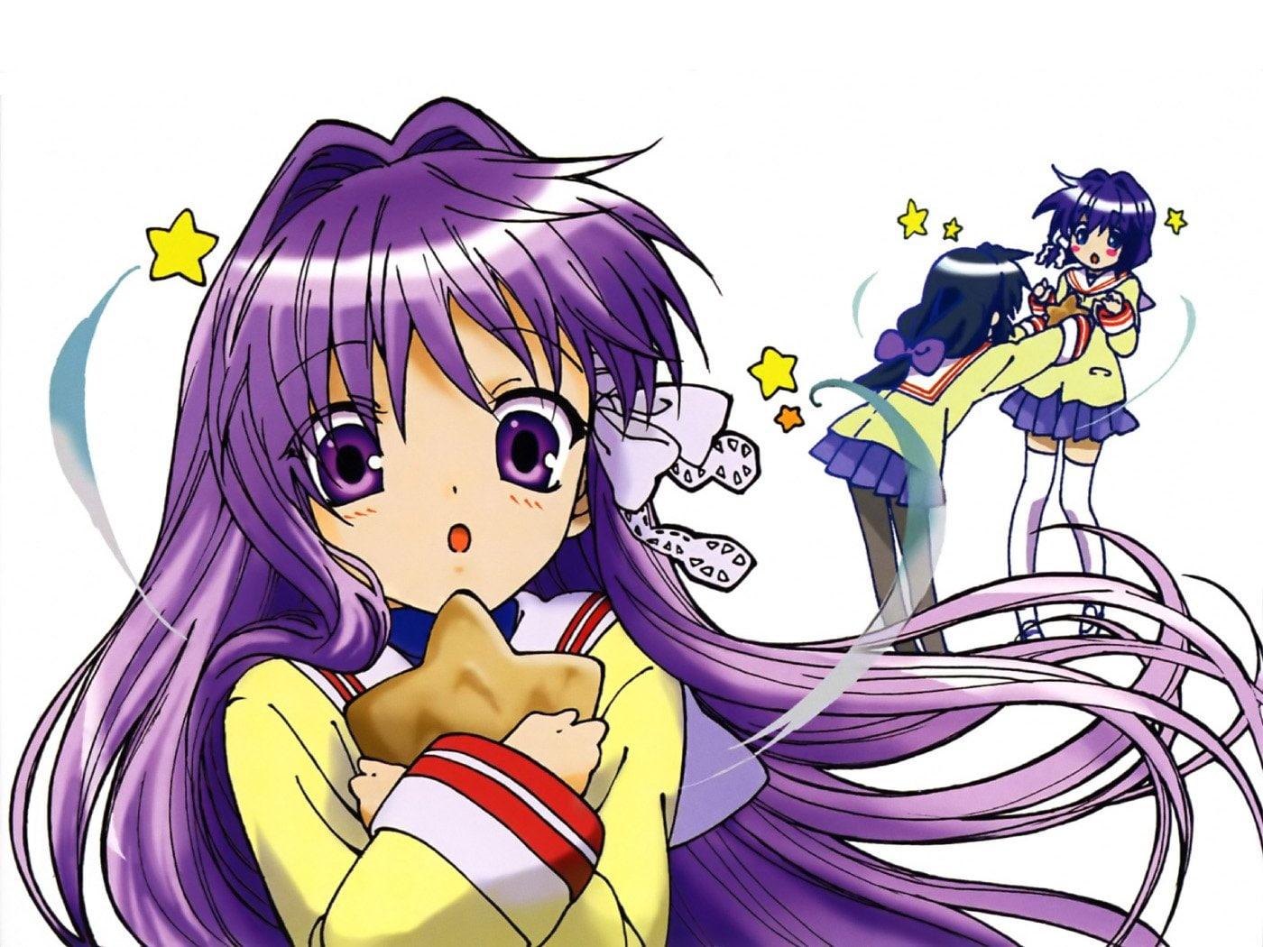 HD wallpaper: Anime, Clannad, Fuuko Ibuki, Kyou Fujibayashi, Ryou