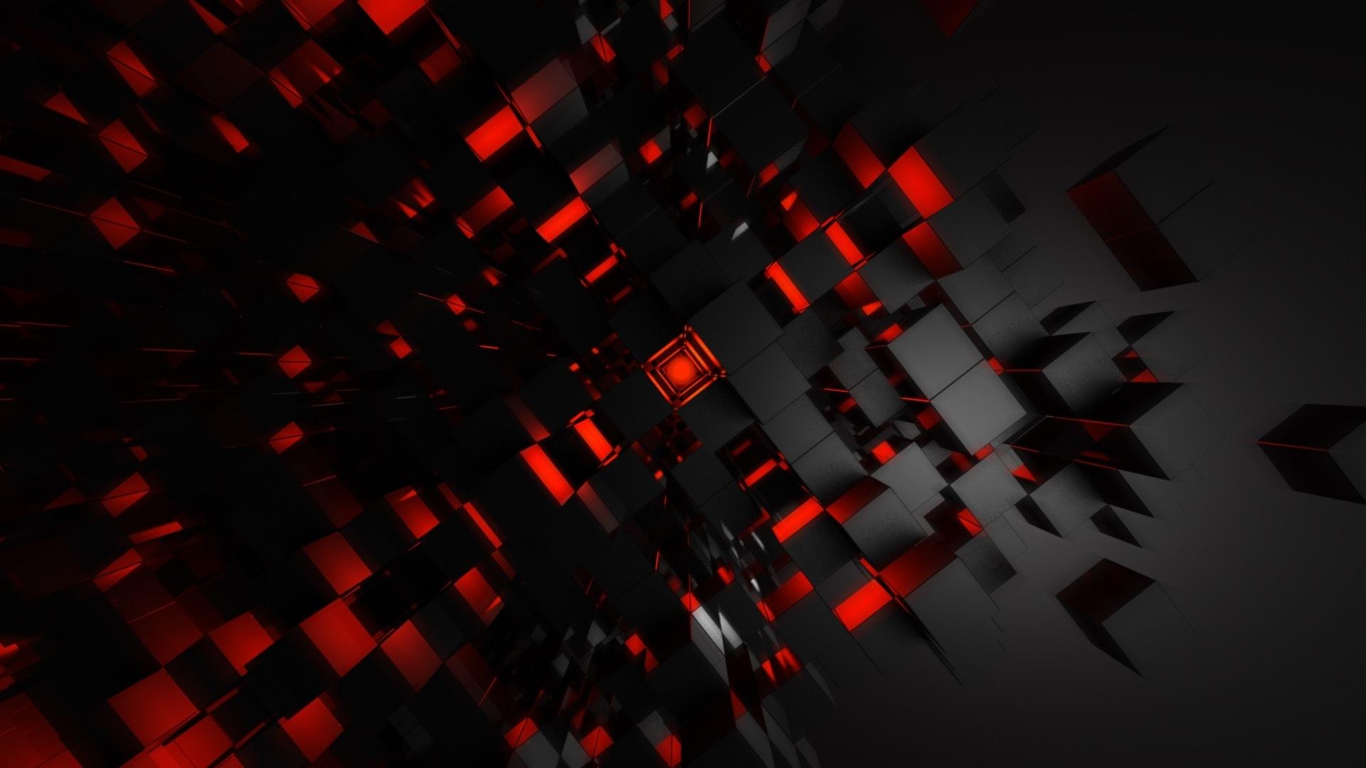 Red Abstract Square Wallpaper 28442