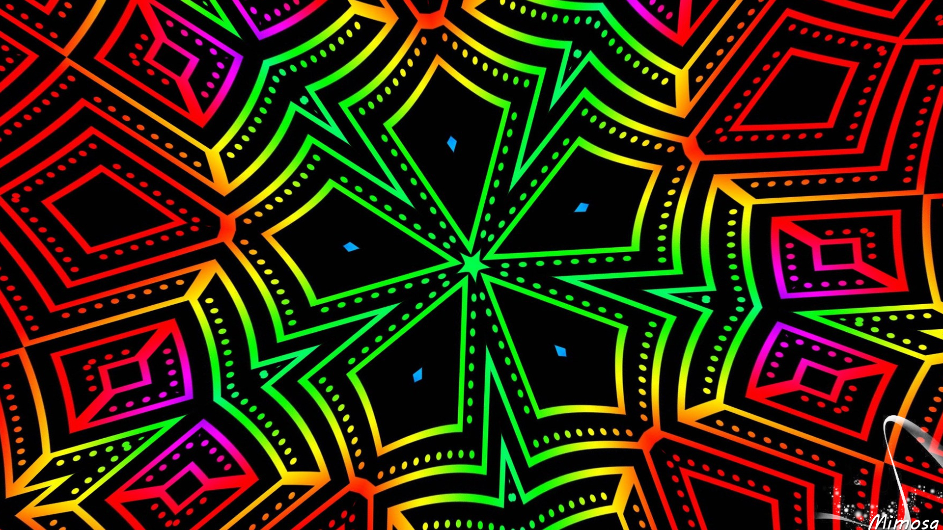 1920x1080 Kaleidoscope, Colors, Colorful, Artistic, Abstract