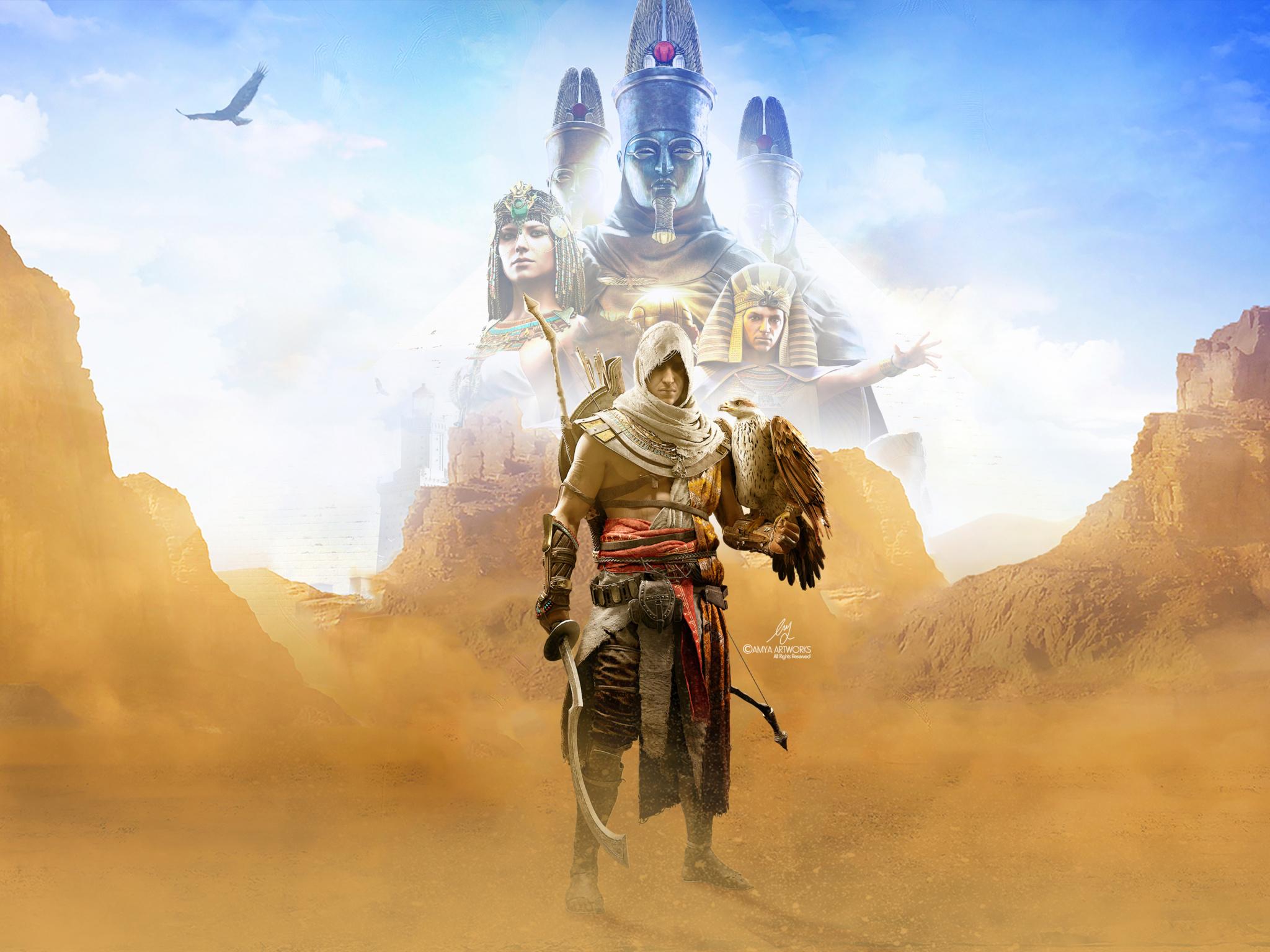 Desert, Landscape, Assassins Creed Odyssey, Action Adventure Game