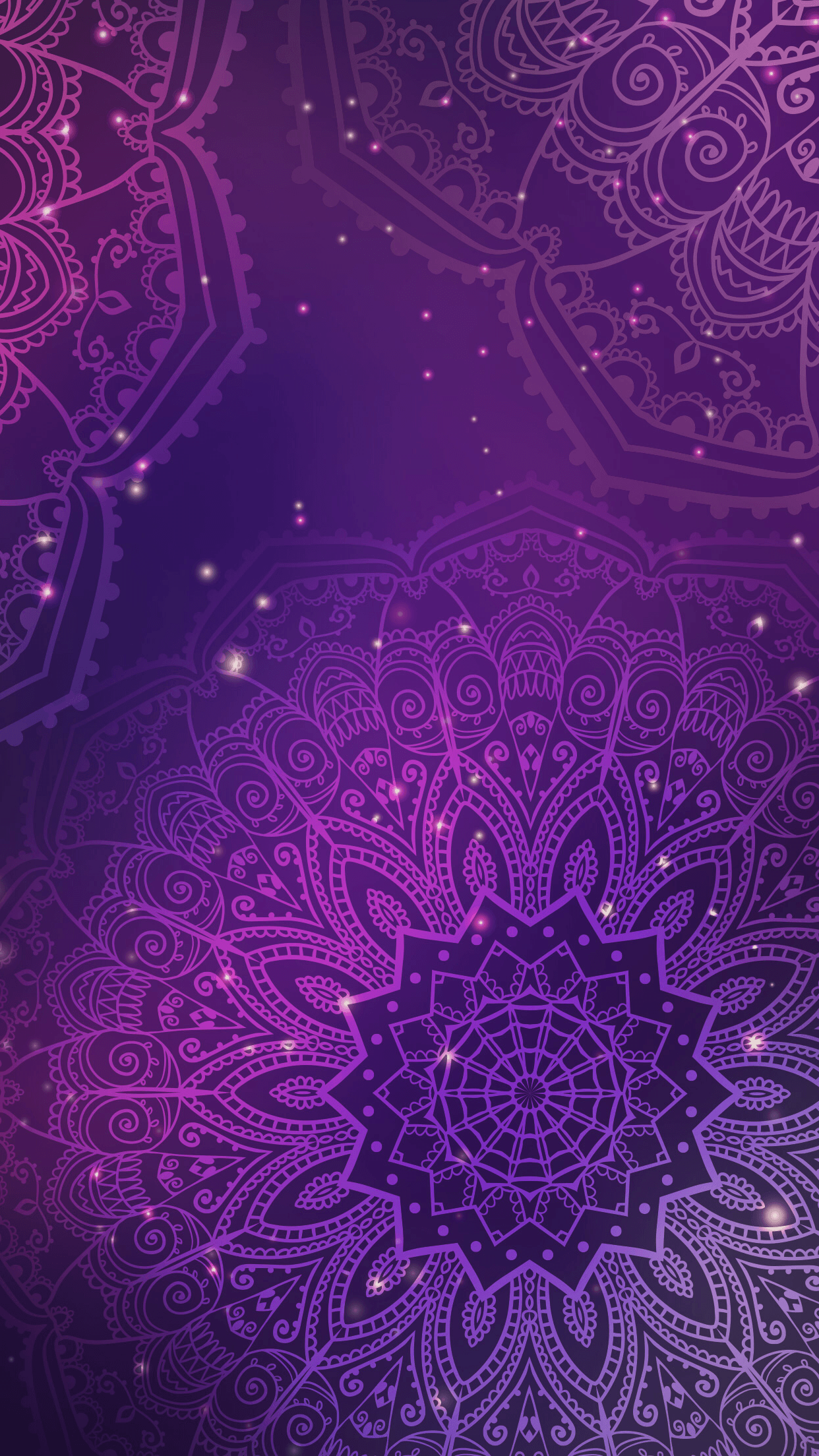 Purple mandala. ✳Wallpaper 2✨. Paisley wallpaper