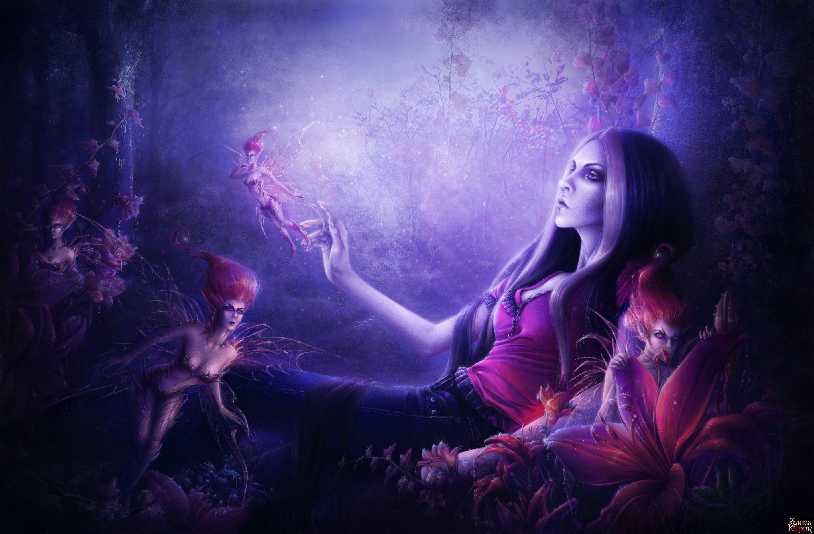 fairies, Magic, Fantasy, Girls, Fairy Wallpaper HD / Desktop