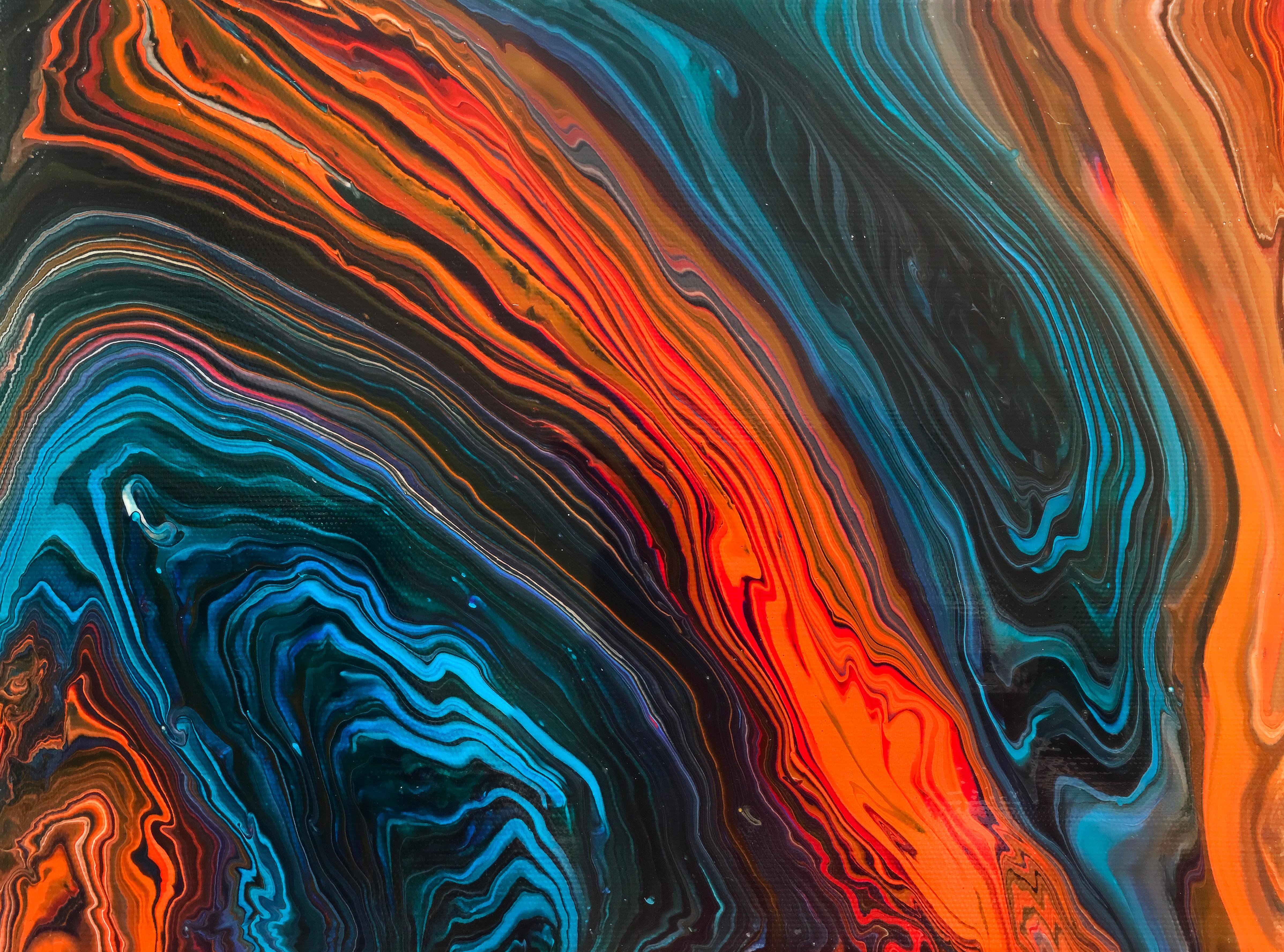 Exclusive: fluid art abstract wallpaper