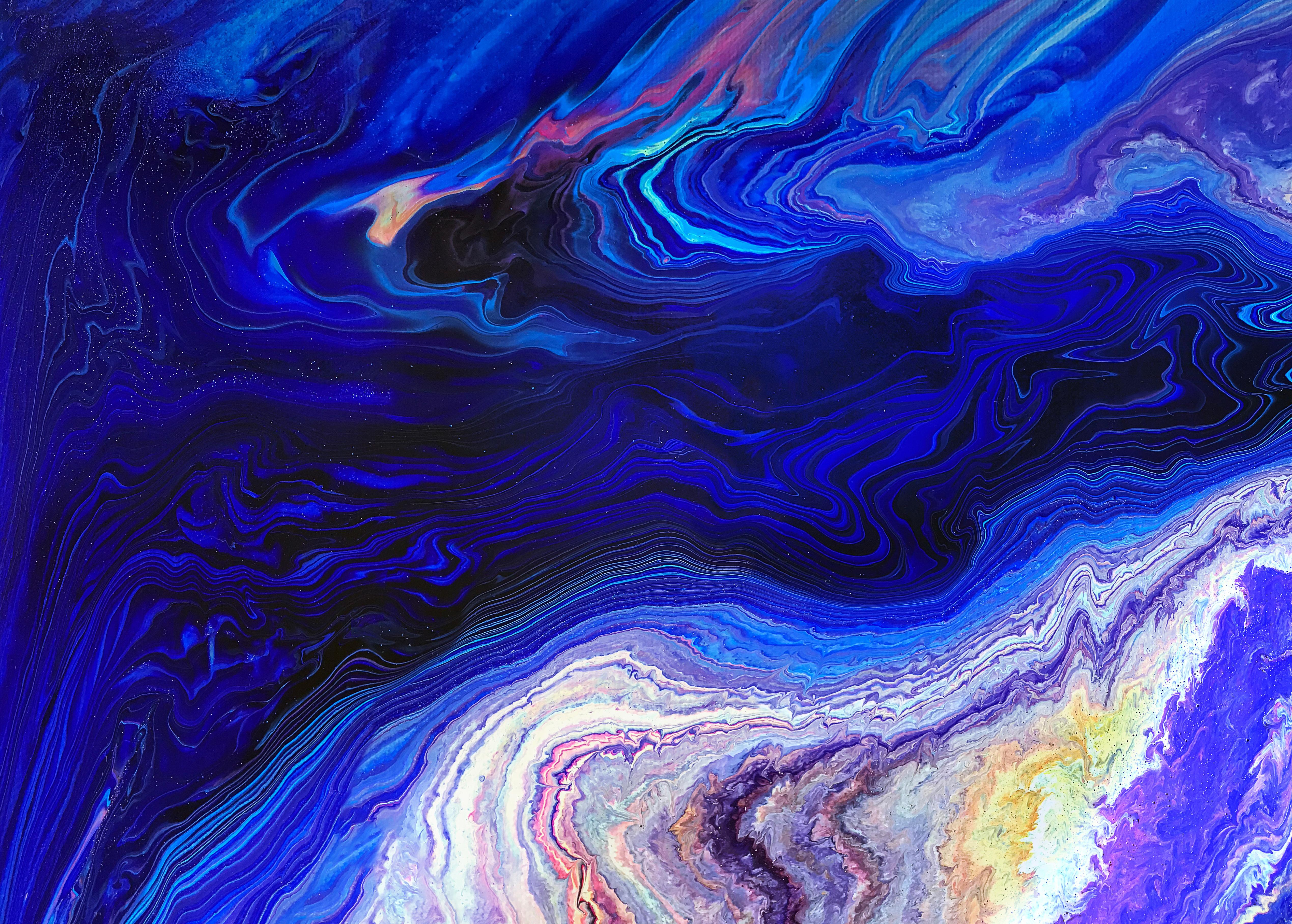 Exclusive: fluid art abstract wallpaper
