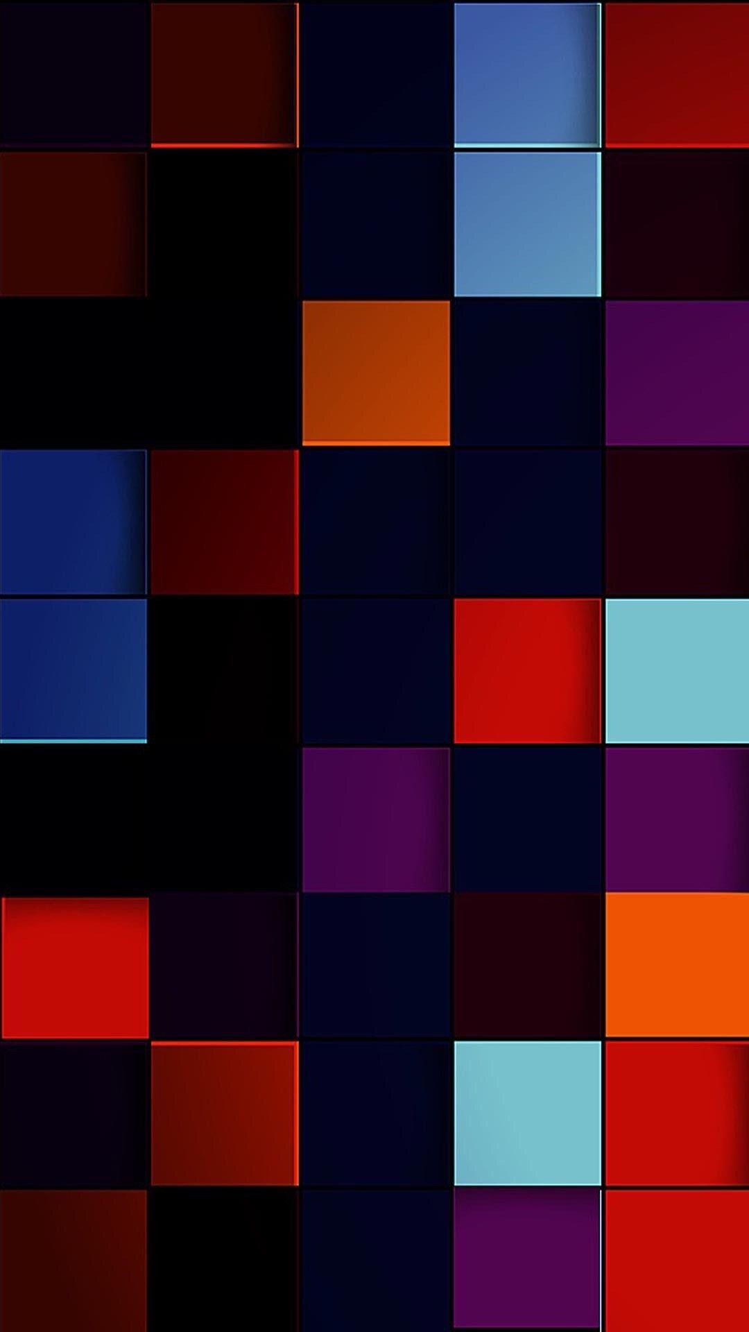 Colorful Geometric Shapes Wallpaper. Abstract iphone