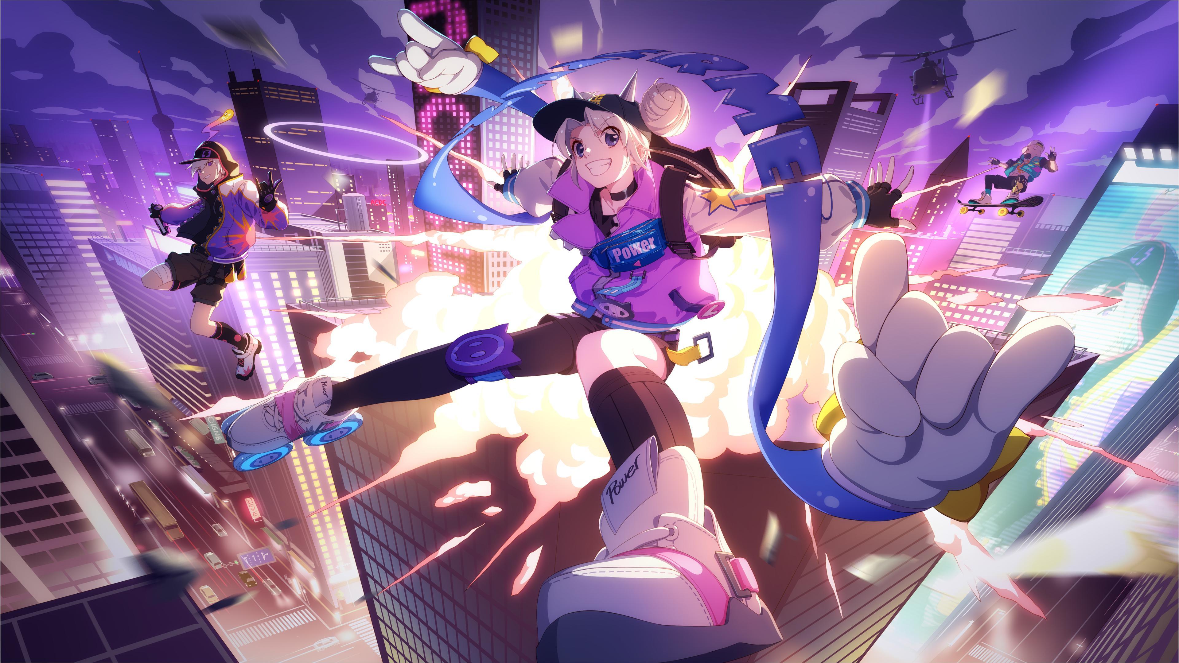 Wallpaper 4k Anime Sneaker Girl Illustration 4k 4k