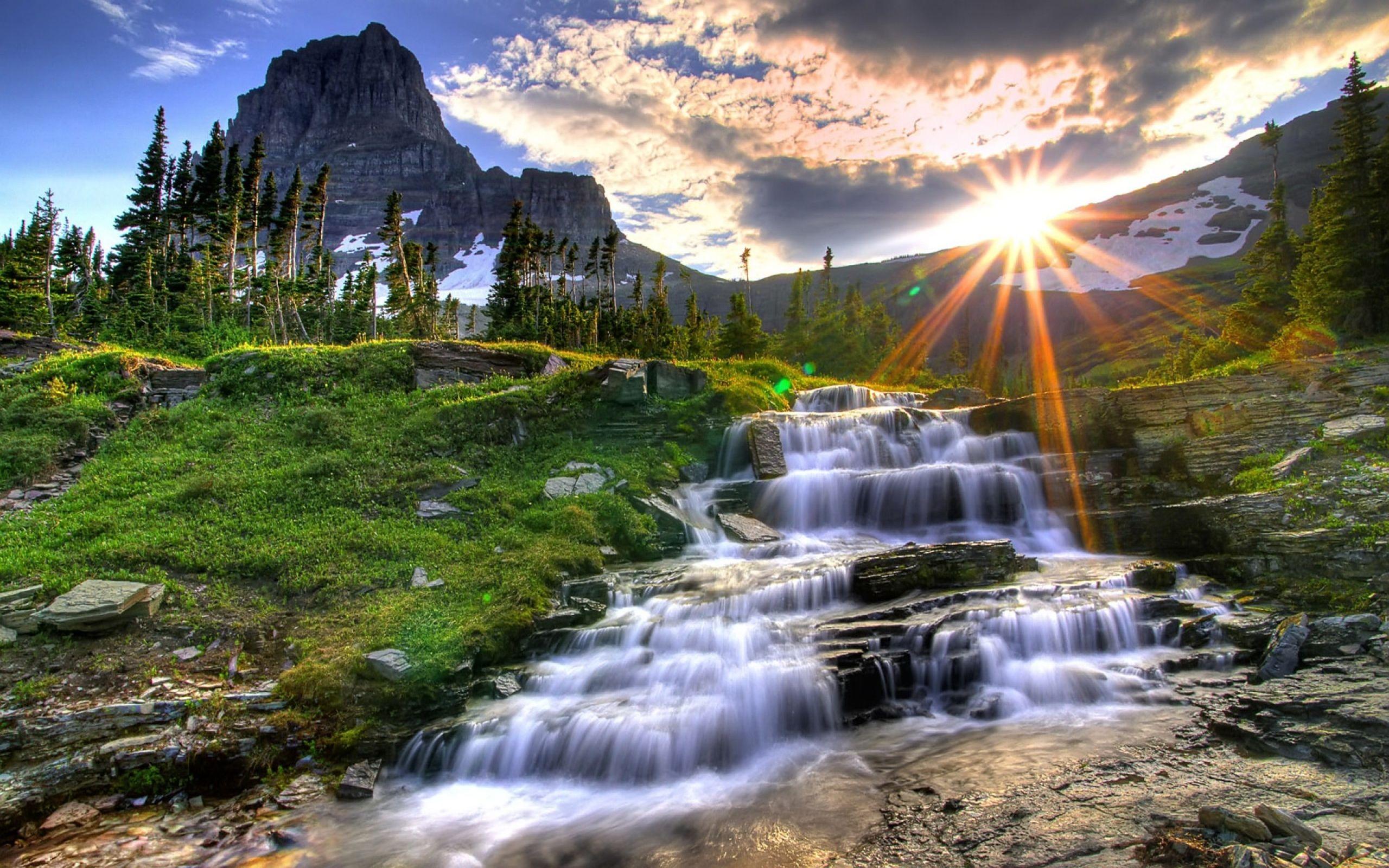 Mountain Waterfall Wallpapers - Wallpaper Cave