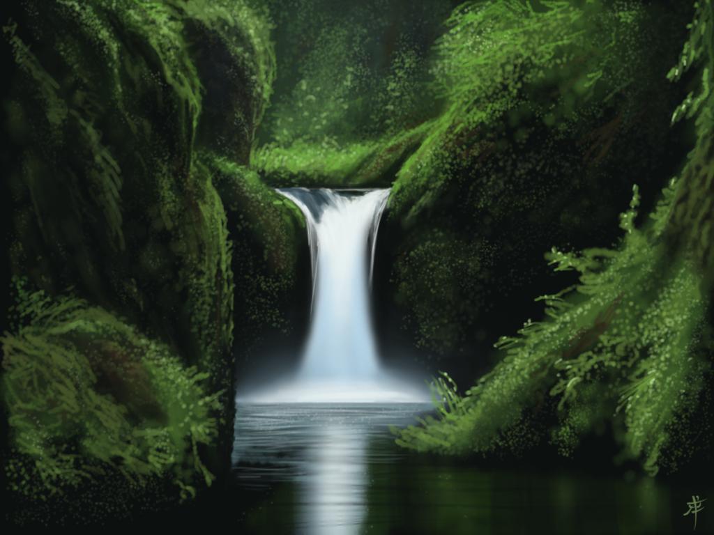 Beautiful Waterfall Picture And Wallpaper