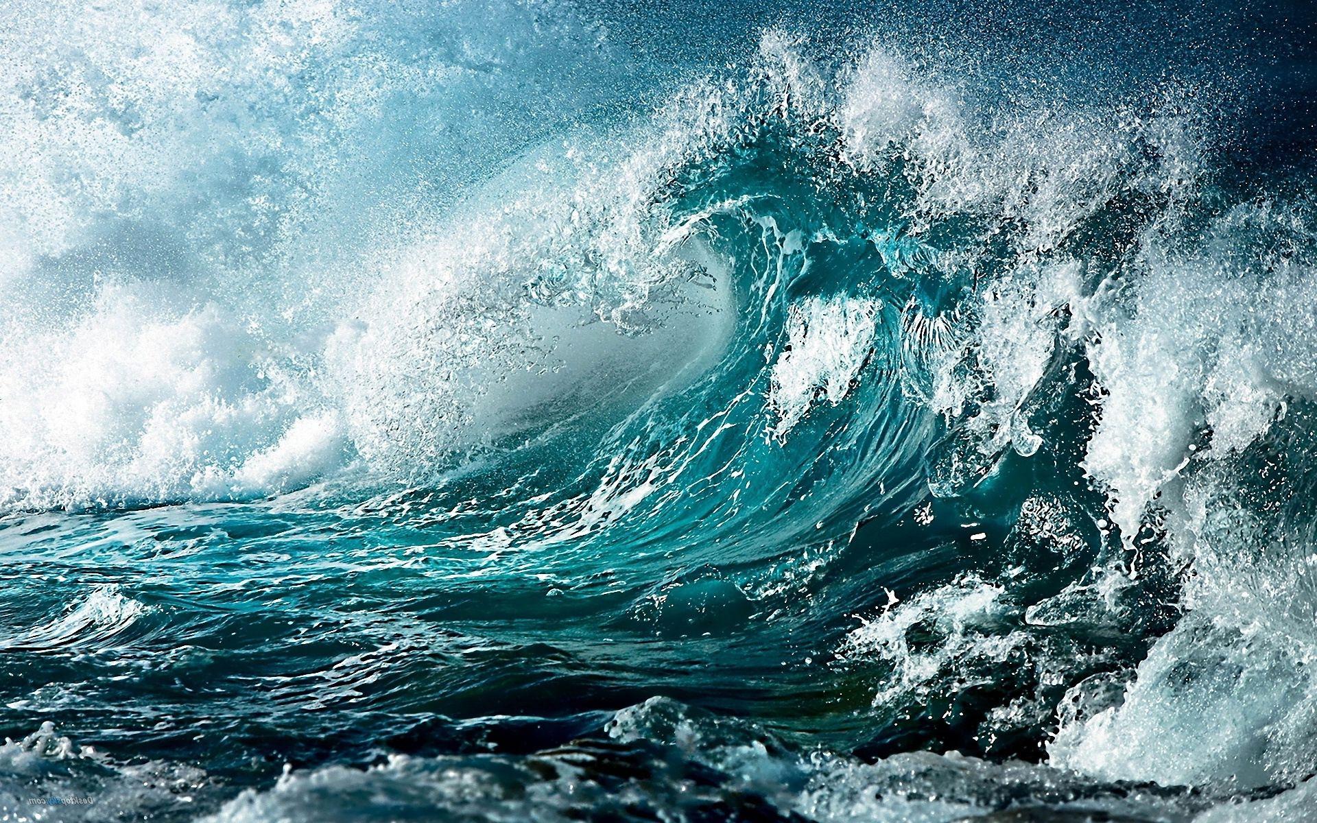 Big blue waves Wallpaper. Picture. Tempest Media Design. Waves